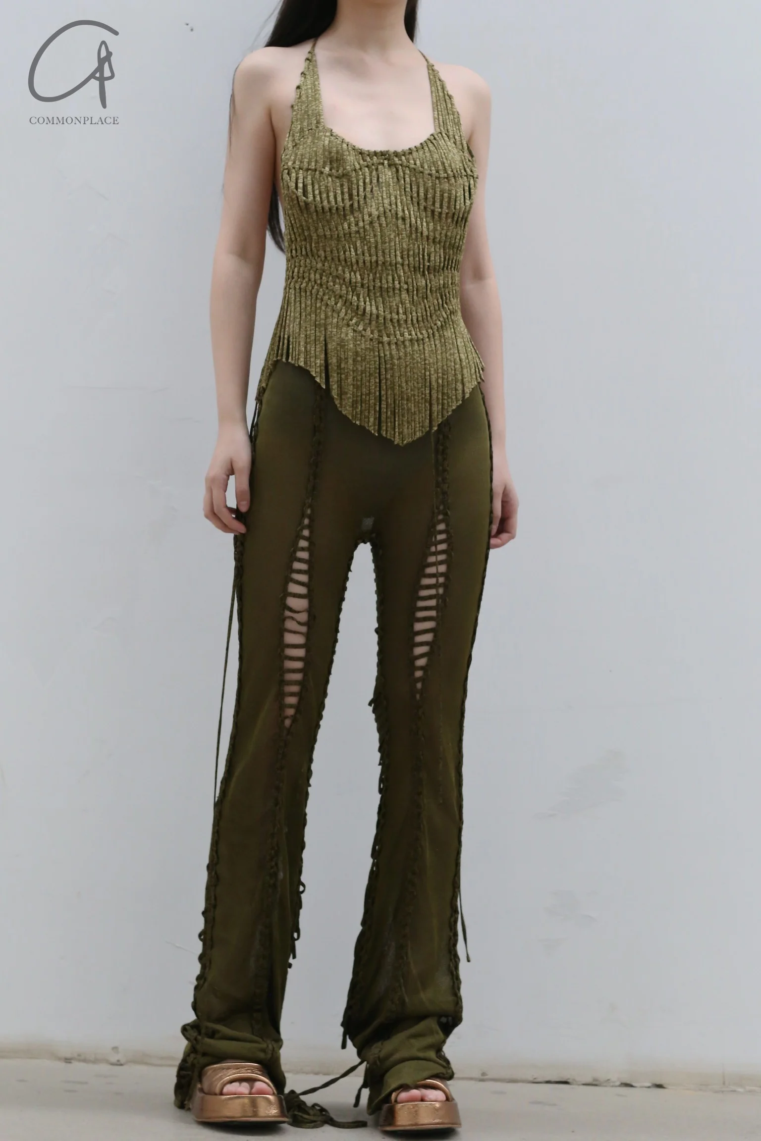 ISA BOULDER Stripe Top RS23TP18 Straw - Image 2