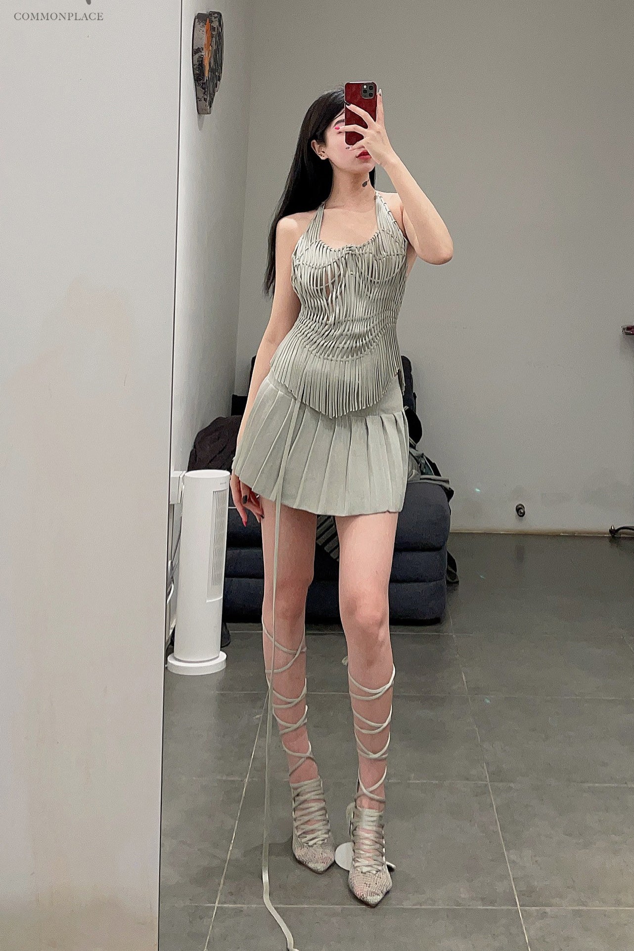 ISA BOULDER STRIPED TOP RS23TP18 SILVER - Image 6