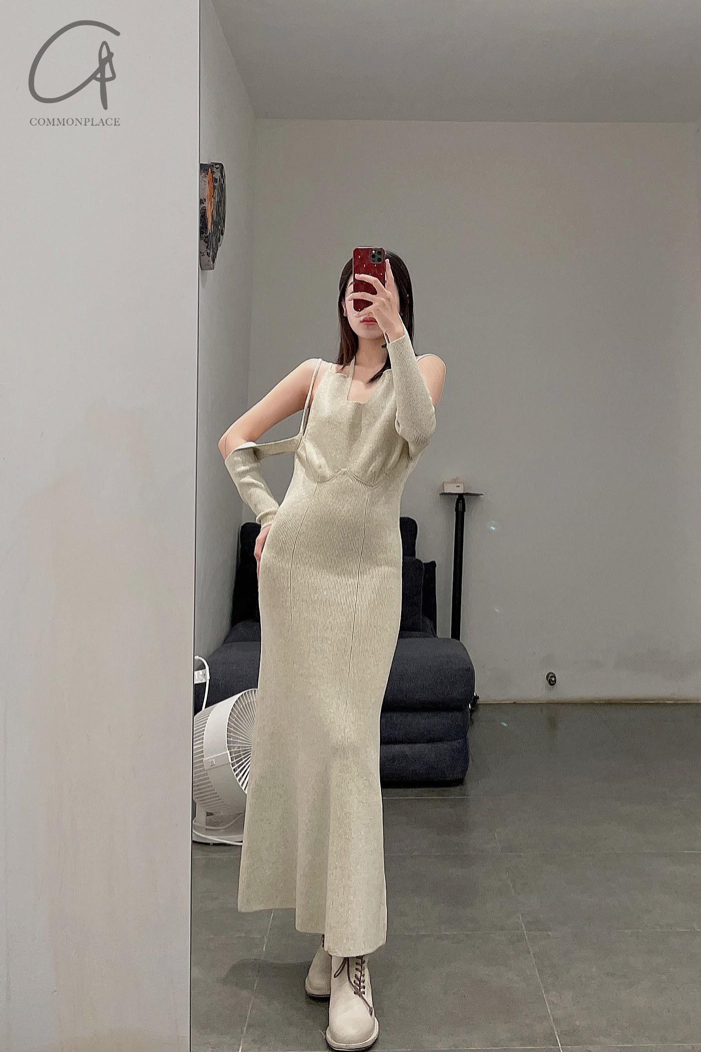 ISA BOULDER tangible clothing VISIBLE DRESS OATMEAL - Image 24
