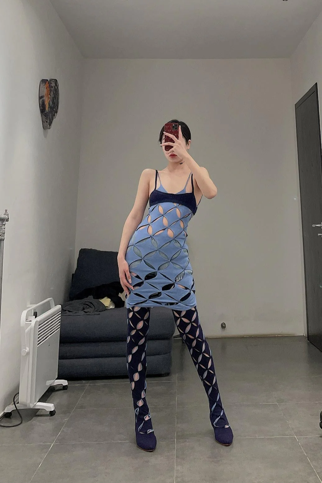 ISA BOULDER THROUGH KNIT BRA INDIGO - Image 20
