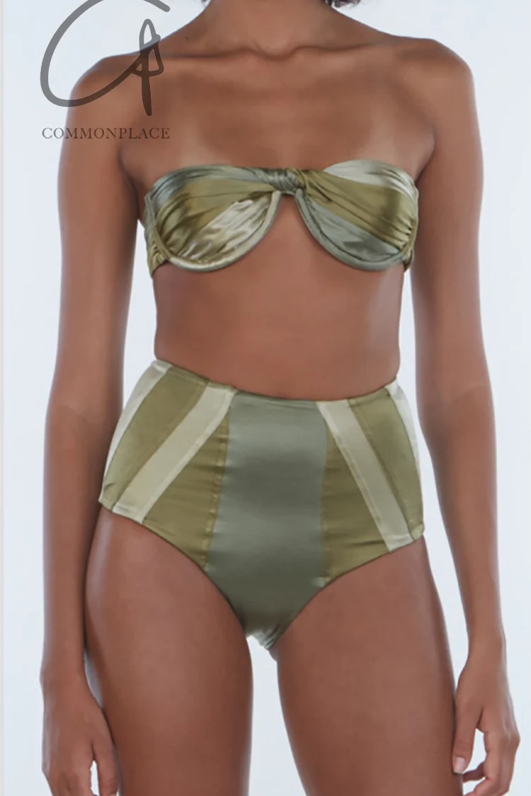 ISA BOULDER twisted bra (double-sided) RS24WST03 sage PIB8 - Image 3