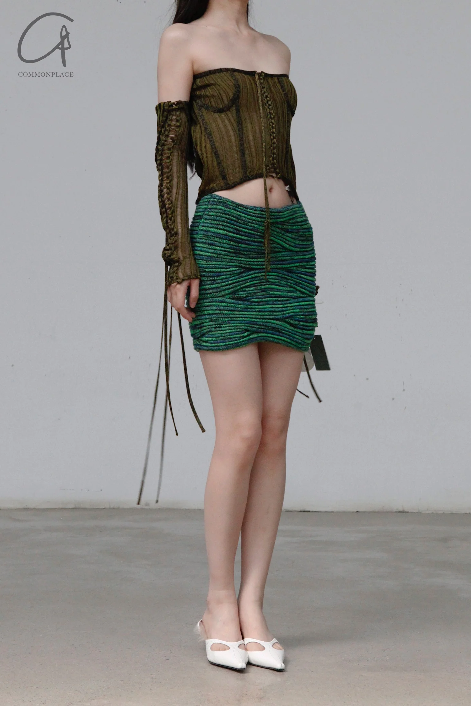 ISA BOULDER wave skirt RS23SK12 aqua green - Image 5