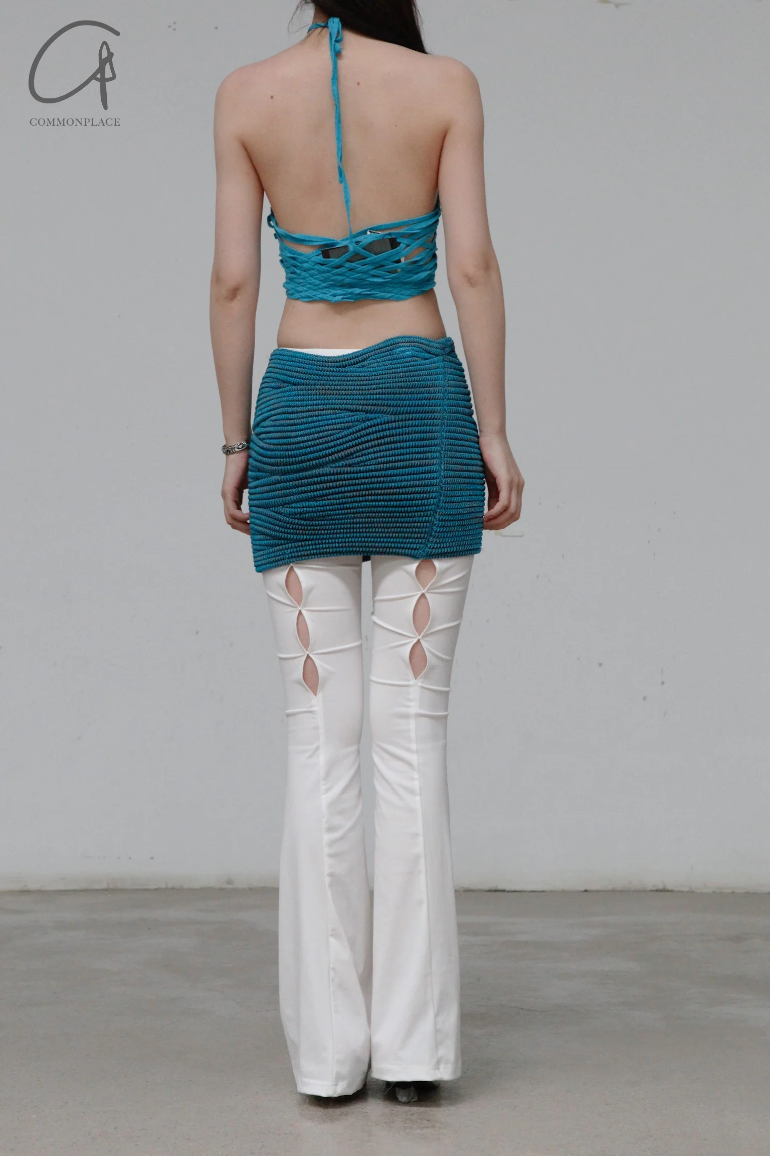 ISA BOULDER Wave Skirt RS23SK12 Cyan - Image 8