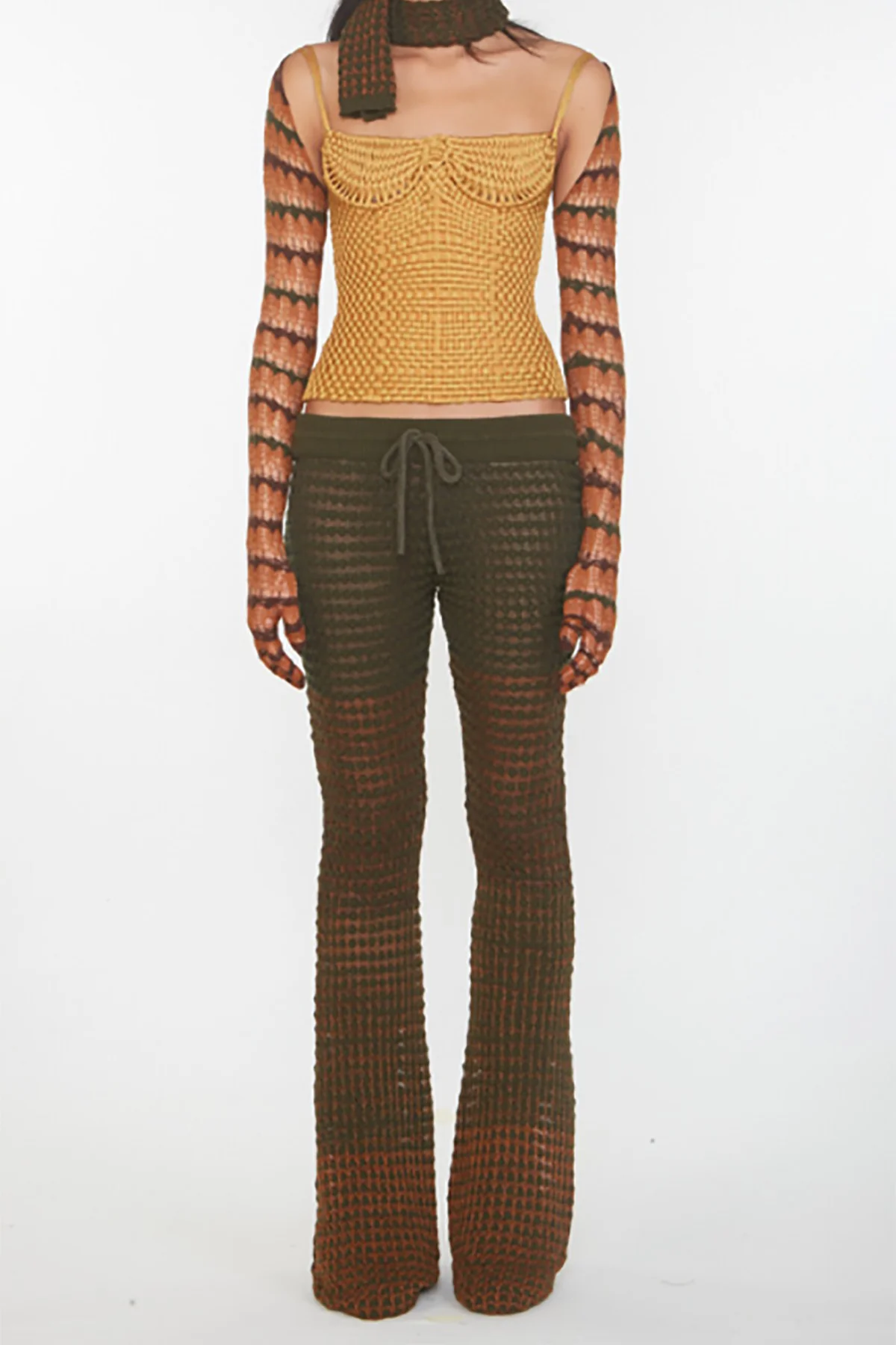 ISA BOULDER woven top 23AW PF23WHTP03 orange - Image 3