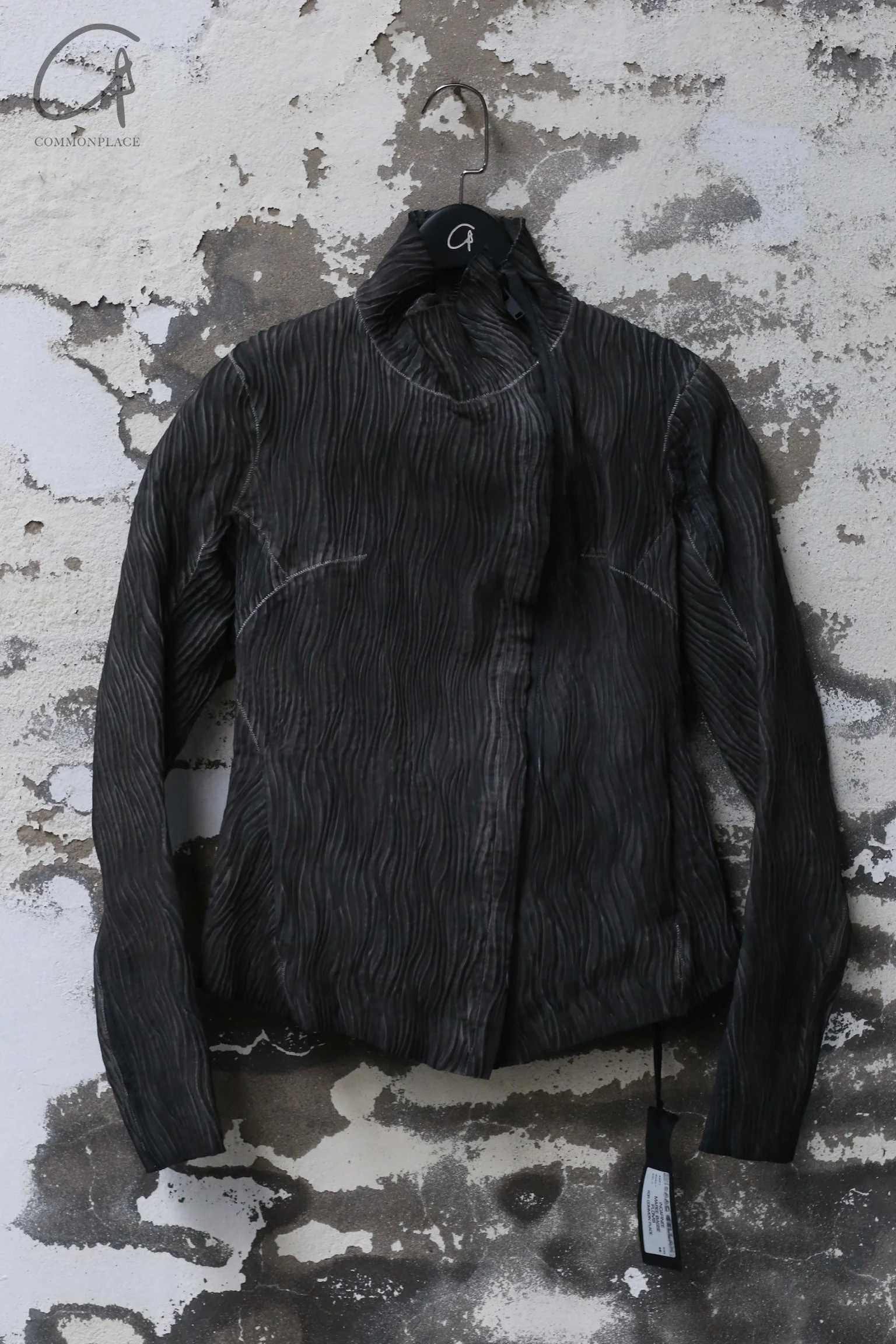isaac sellam Back keel oblique zipper stand collar jacket France IS-INCARNÉE-MAREE BASSE-QIAN Lead INCARNÉE-MAREE BASSE - Image 4