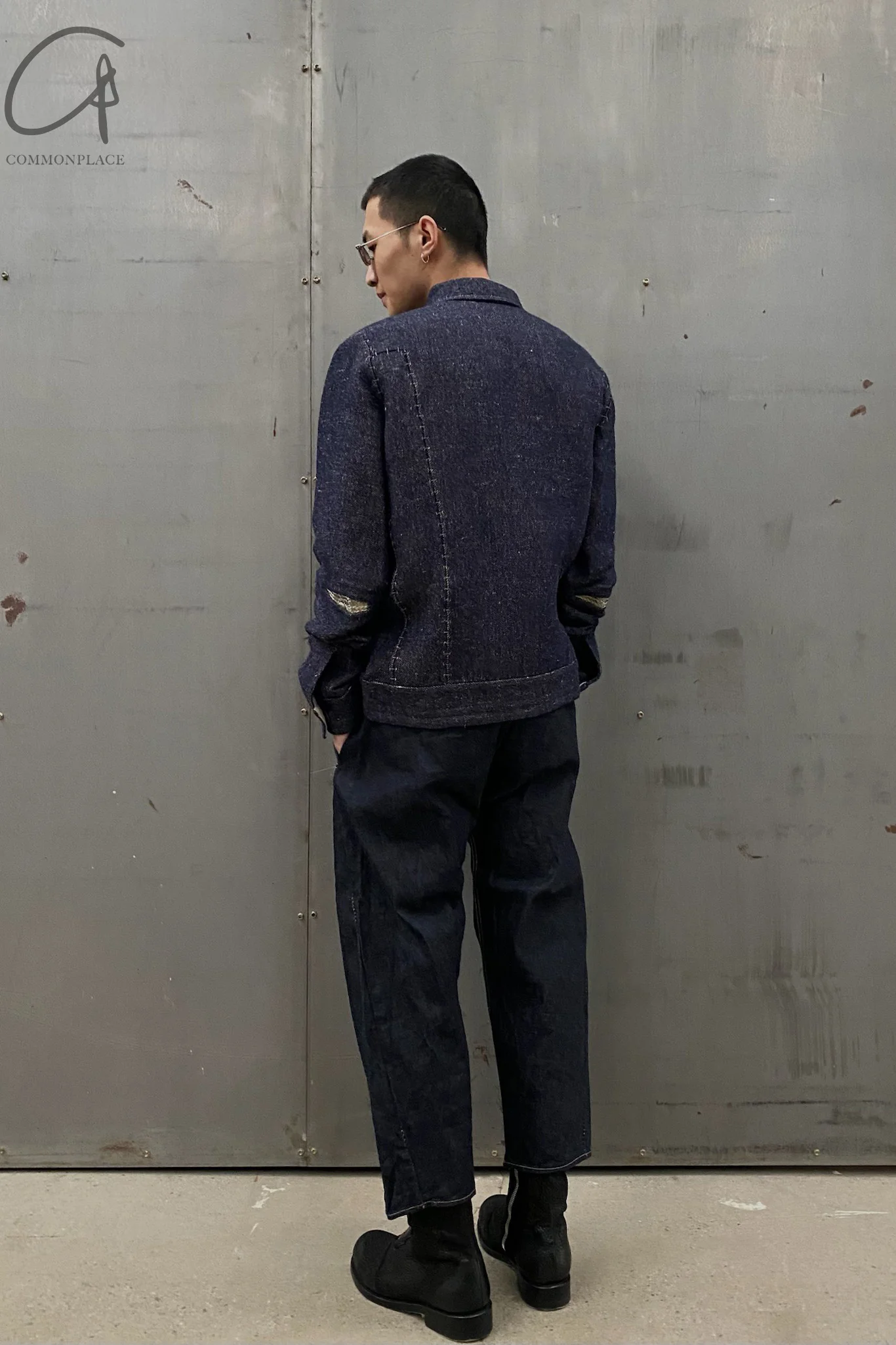 isaac sellam blue denim jacket REFRACTAIRE-NIMES - Image 9