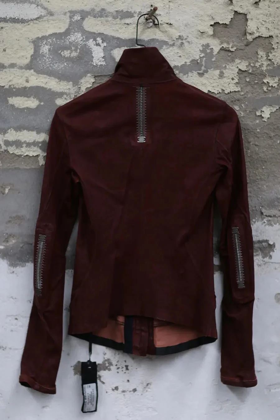 isaac sellam red sheepskin leather jacket PRUDENTE-NEOH24 red - Image 4