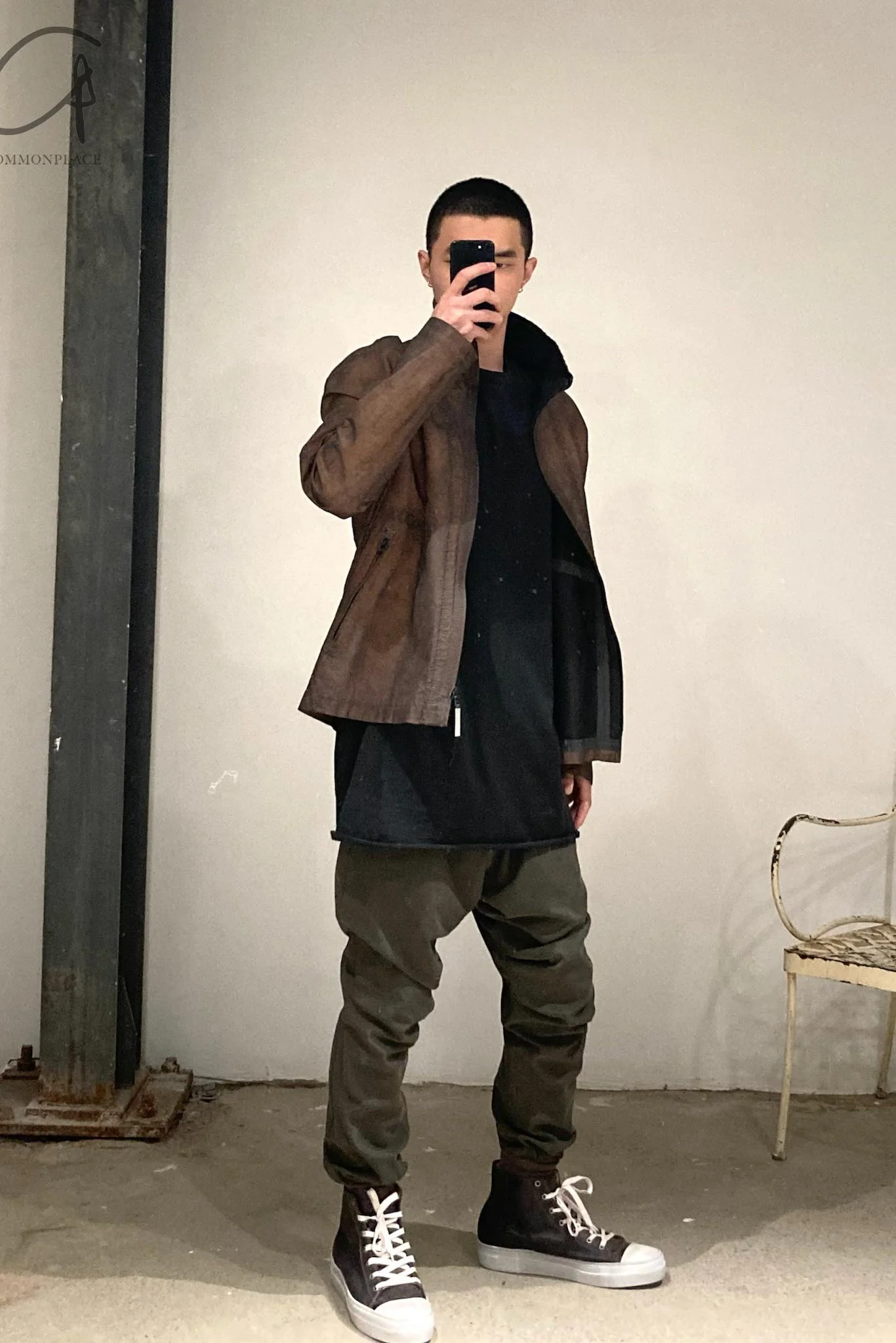isaac sellam reflective leather jacket SULFUREUX TALMUD CUIVRE - Image 5