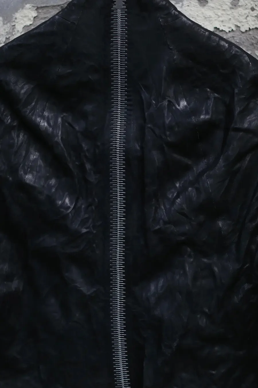 isaac sellam shiny black leather jacket SEAMLESS-CRASSEPOUILLE H24 - Image 3