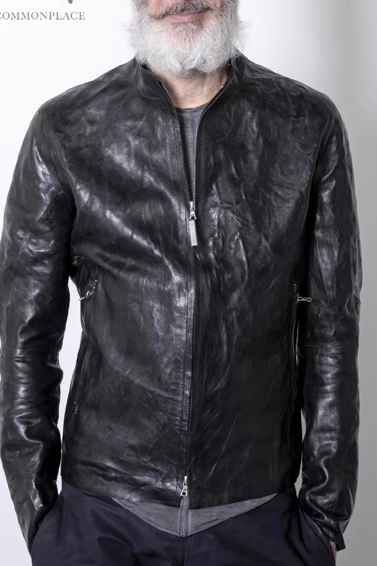 isaac sellam shiny black leather jacket SEAMLESS-CRASSEPOUILLE H24 - Image 8