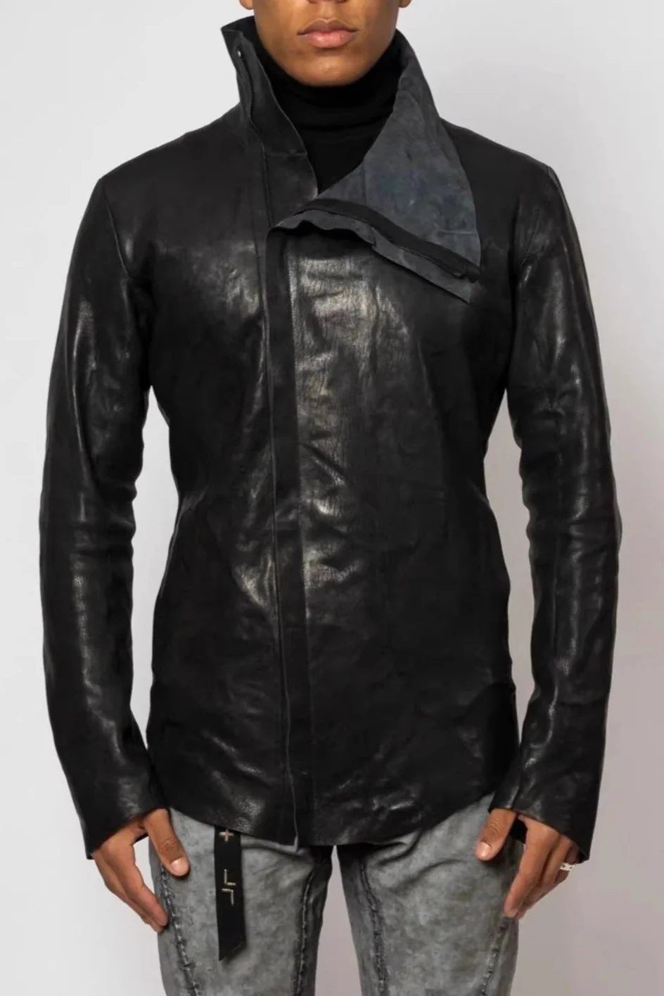 isaac sellam stand collar jacket DORSAL-CRASSEPOUILLE H24 black - Image 2