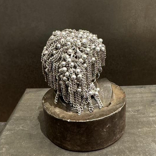 JEAN FRANCOIS MIMILLA steel ball steel chain ring France handmade JFM-BAG119 SS25-0