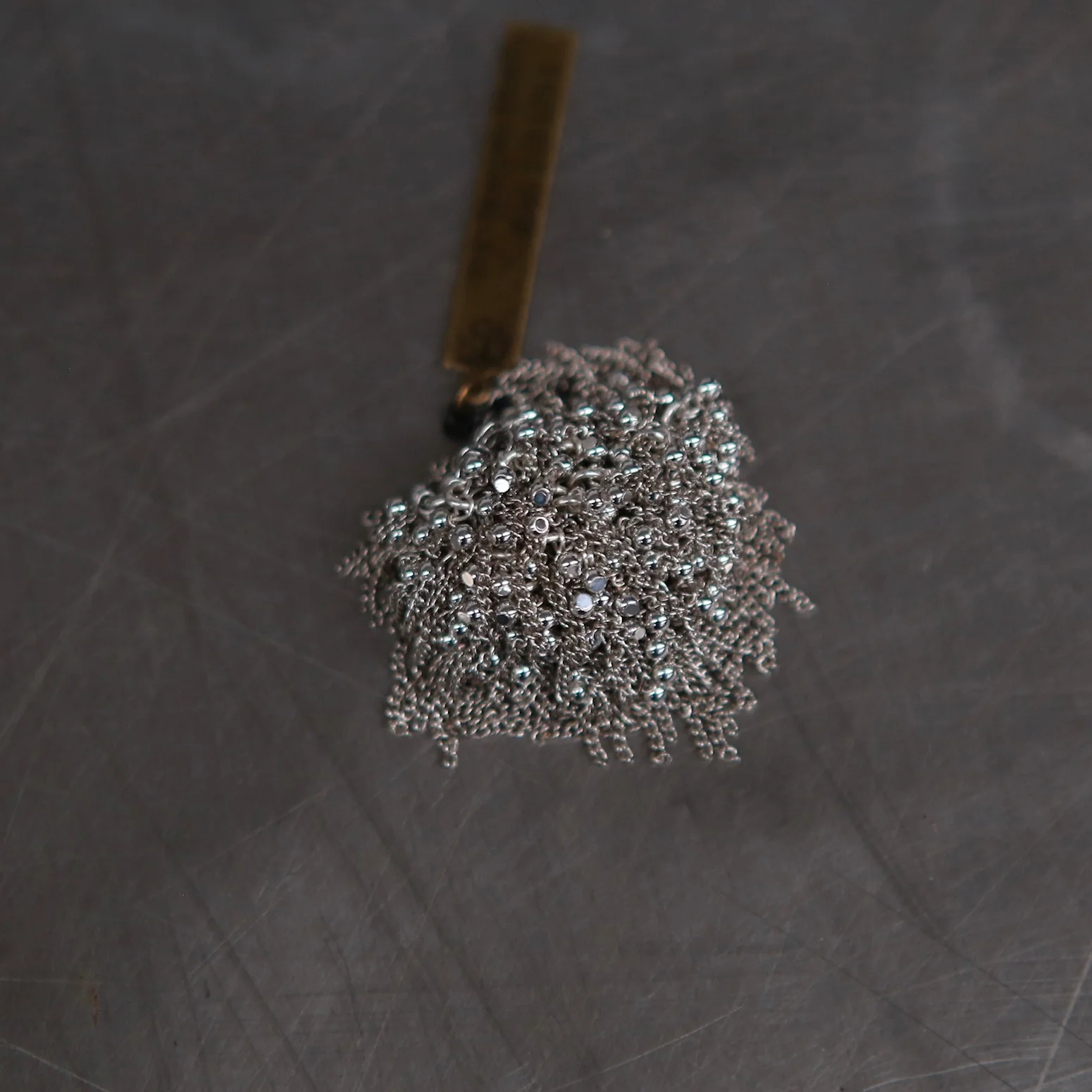 JEAN FRANCOIS MIMILLA steel ball steel chain ring France handmade JFM-BAG119 SS25-0 - Image 2