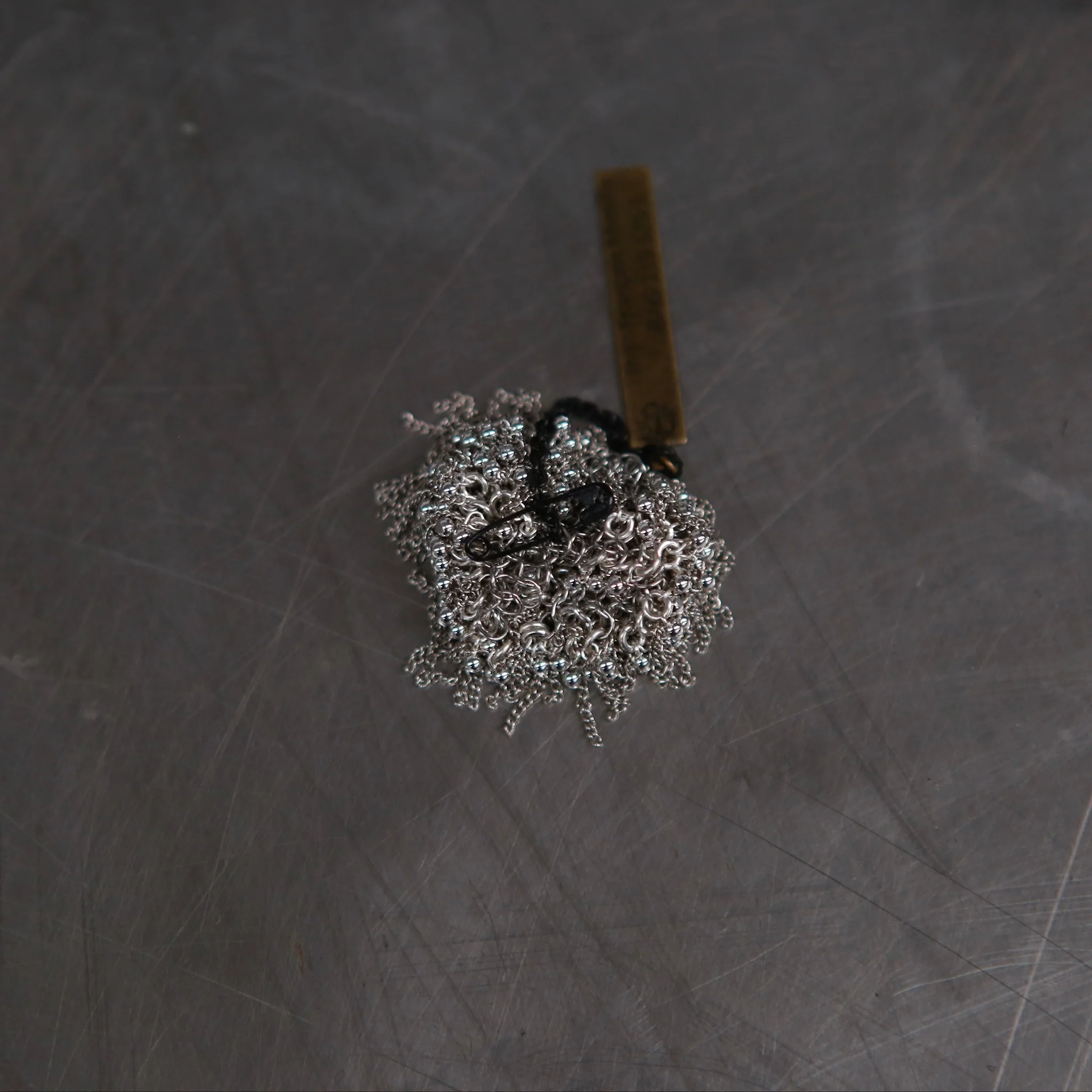 JEAN FRANCOIS MIMILLA steel ball steel chain ring France handmade JFM-BAG119 SS25-0 - Image 3