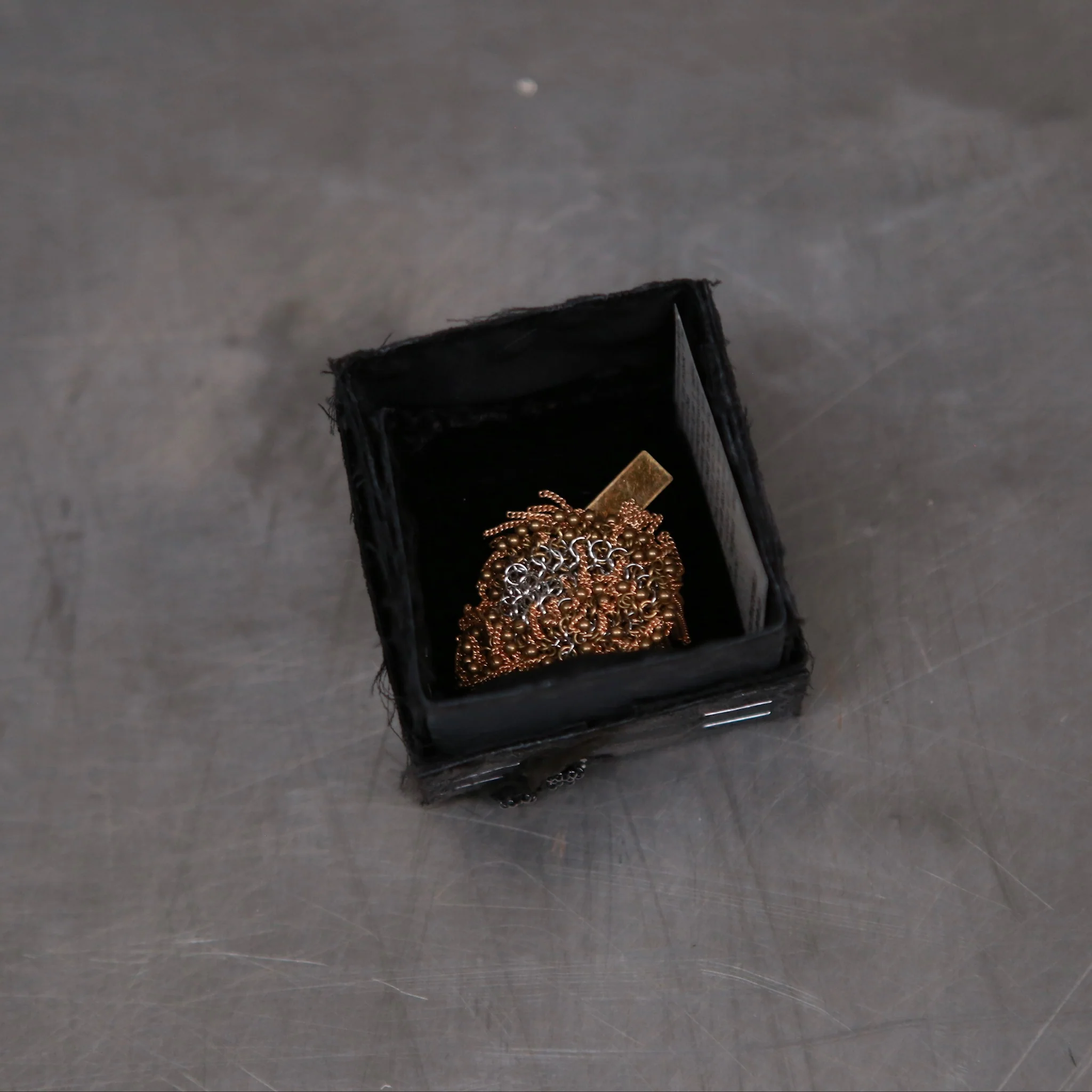 JEAN FRANCOIS MIMILLA steel chain and steel bead ring France handmade JFM-BAG106 SS25-0 - Image 4