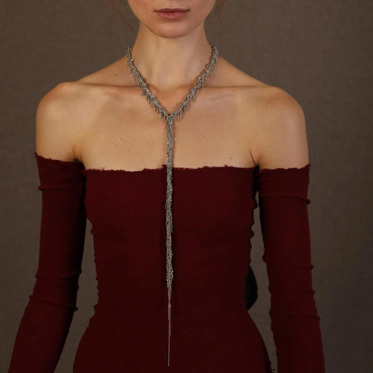 JEAN FRANCOIS MIMILLA tassel long necklace handmade France JFM-COL119 S24-0-F COL119 S24 - Image 7