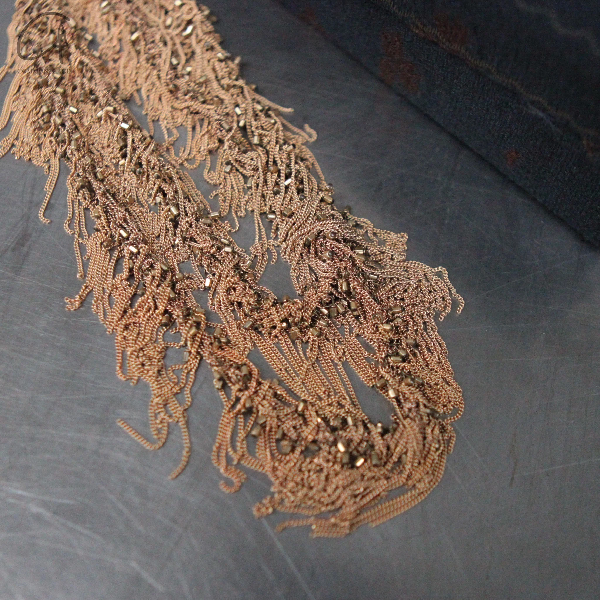 JEAN FRANCOIS MIMILLA tassel necklace handmade France JFM-COL104 H24/25 - Image 2