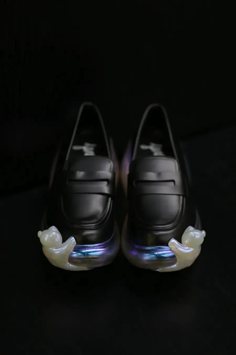 Jenny Fax Japan Transparent Air Cushion Original Mary Jane Height Increasing Shoes Series Collection II JF-JFAW23SHOES03-HE Colored Sole White Bear PJF5 - Image 2