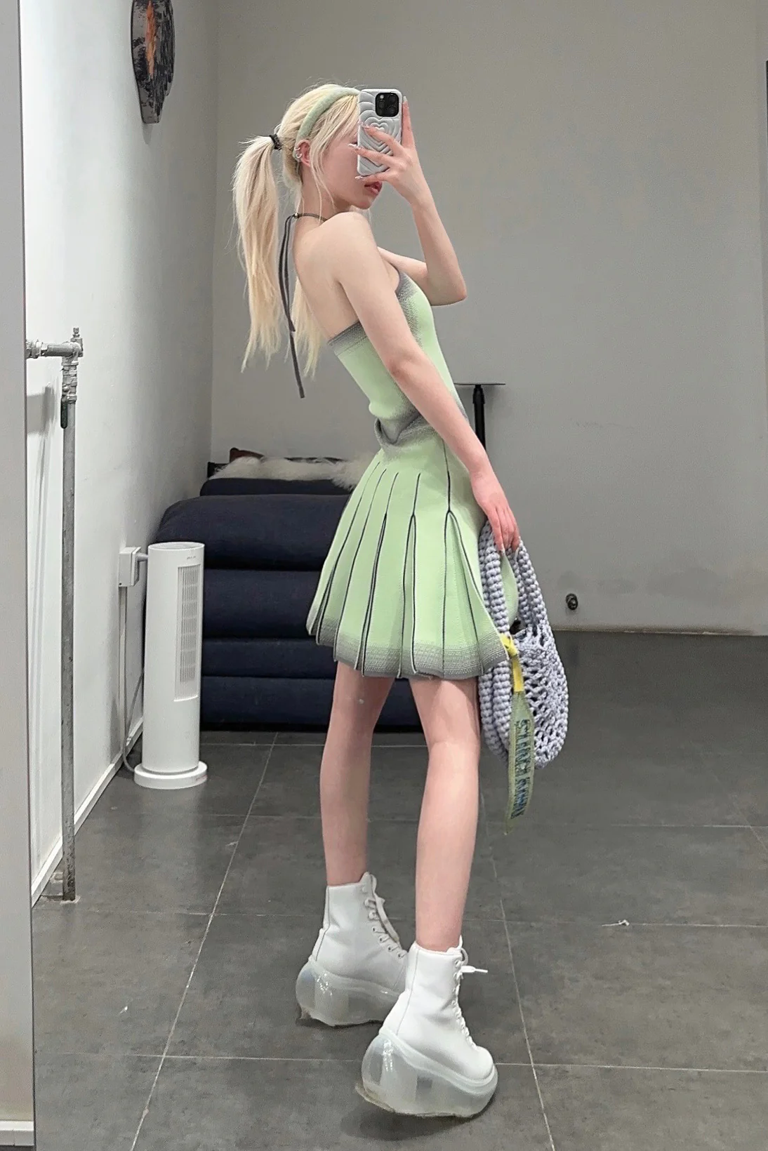 Jenny Fax Japan transparent air cushion original Mary Jane height increasing shoes series collection JF-JFAW21SHOES02-BAI white PJF4 - Image 10