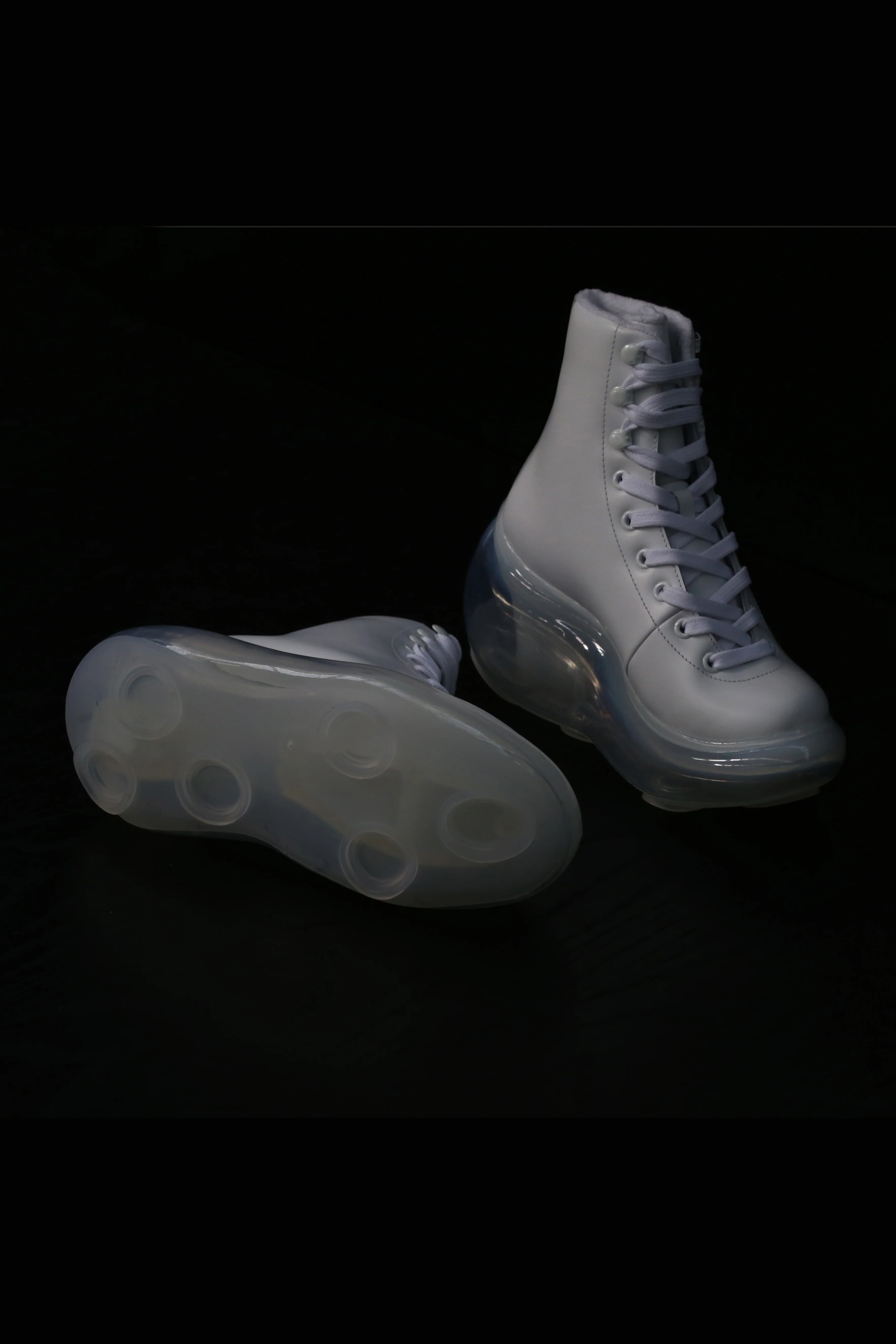 Jenny Fax Japan transparent air cushion original Mary Jane height increasing shoes series collection JF-JFAW21SHOES02-BAI white PJF4 - Image 5
