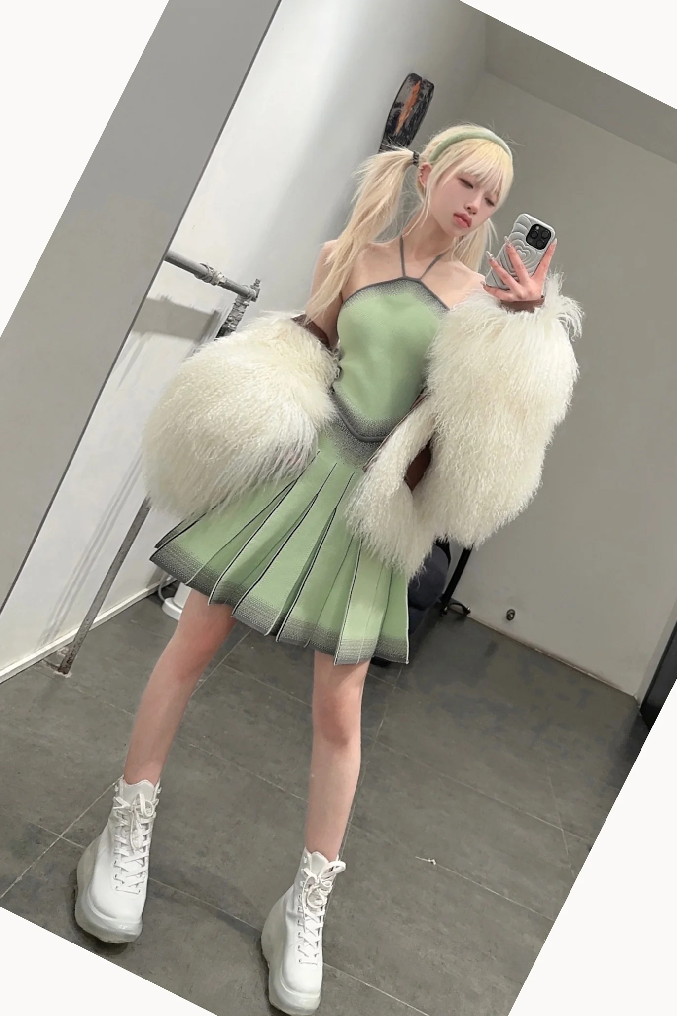 Jenny Fax Japan transparent air cushion original Mary Jane height increasing shoes series collection JF-JFAW21SHOES02-BAI white PJF4 - Image 9