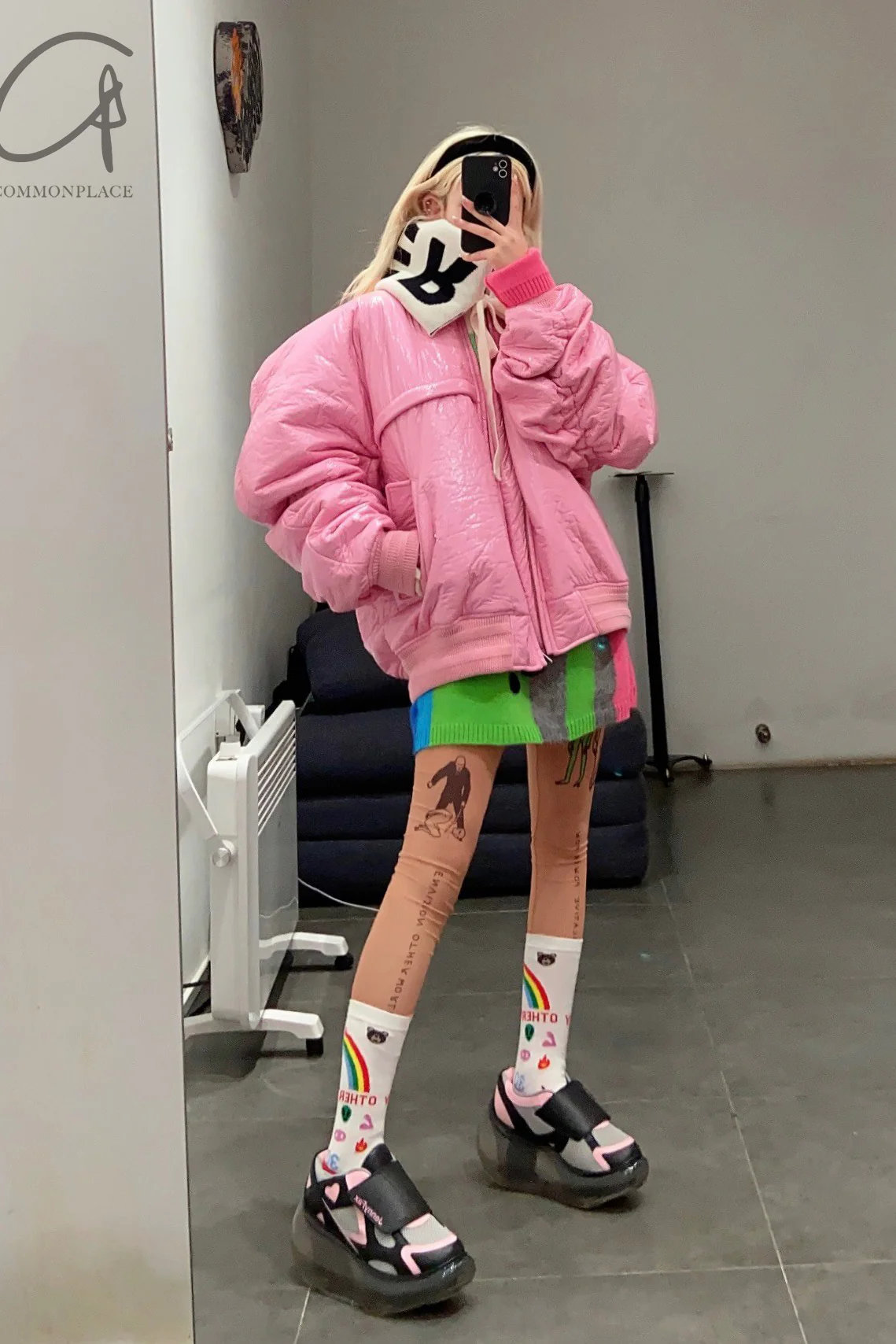 Jenny Fax Japan transparent air cushion original Mary Jane height increasing shoes series collection JF-JFAW22SHOES04-HEIFEN black powder PJF4 - Image 18