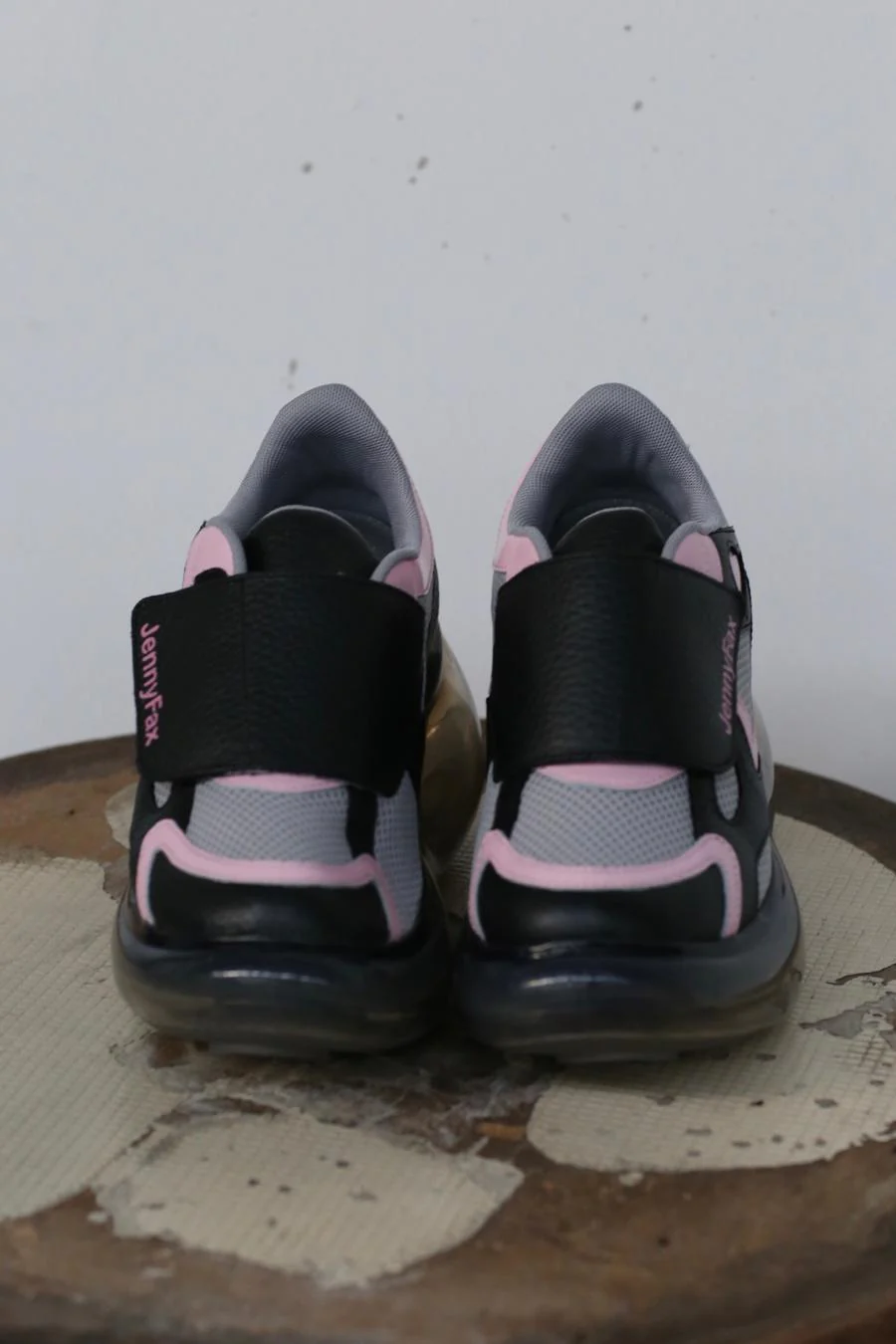 Jenny Fax Japan transparent air cushion original Mary Jane height increasing shoes series collection JF-JFAW22SHOES04-HEIFEN black powder PJF4 - Image 2