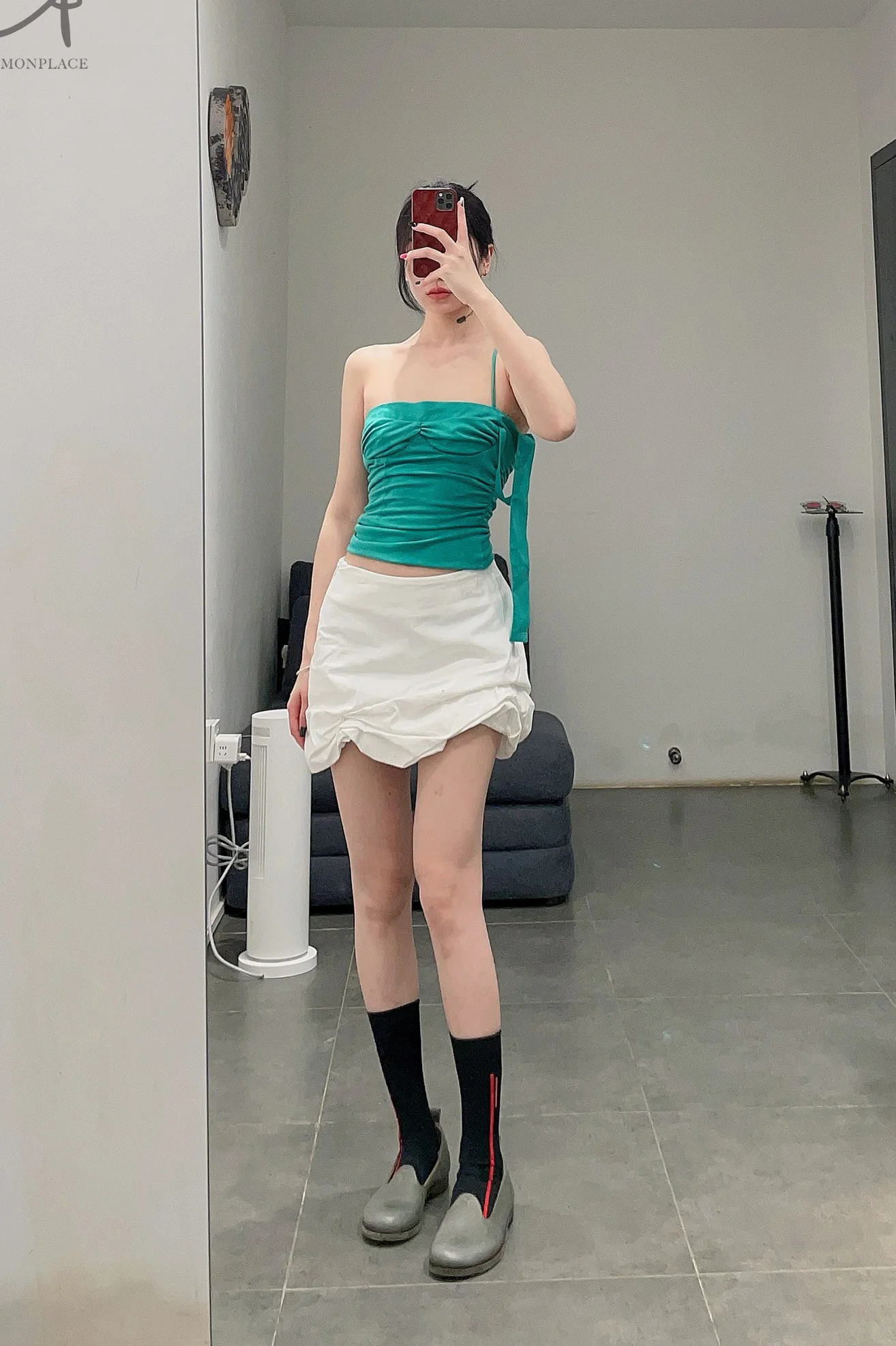 Jennyfax fold skirt jfaw22s02 white - Image 22