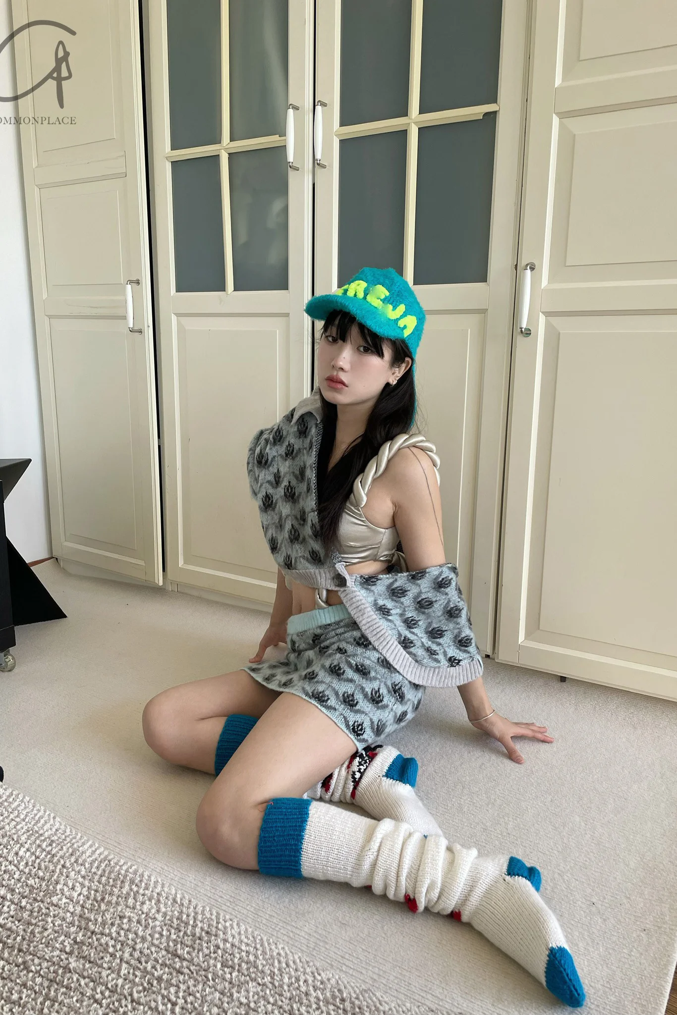 Jennyfax Mahai Mao Mini Pants JFAW22K01 Baby Blue Group - Image 11