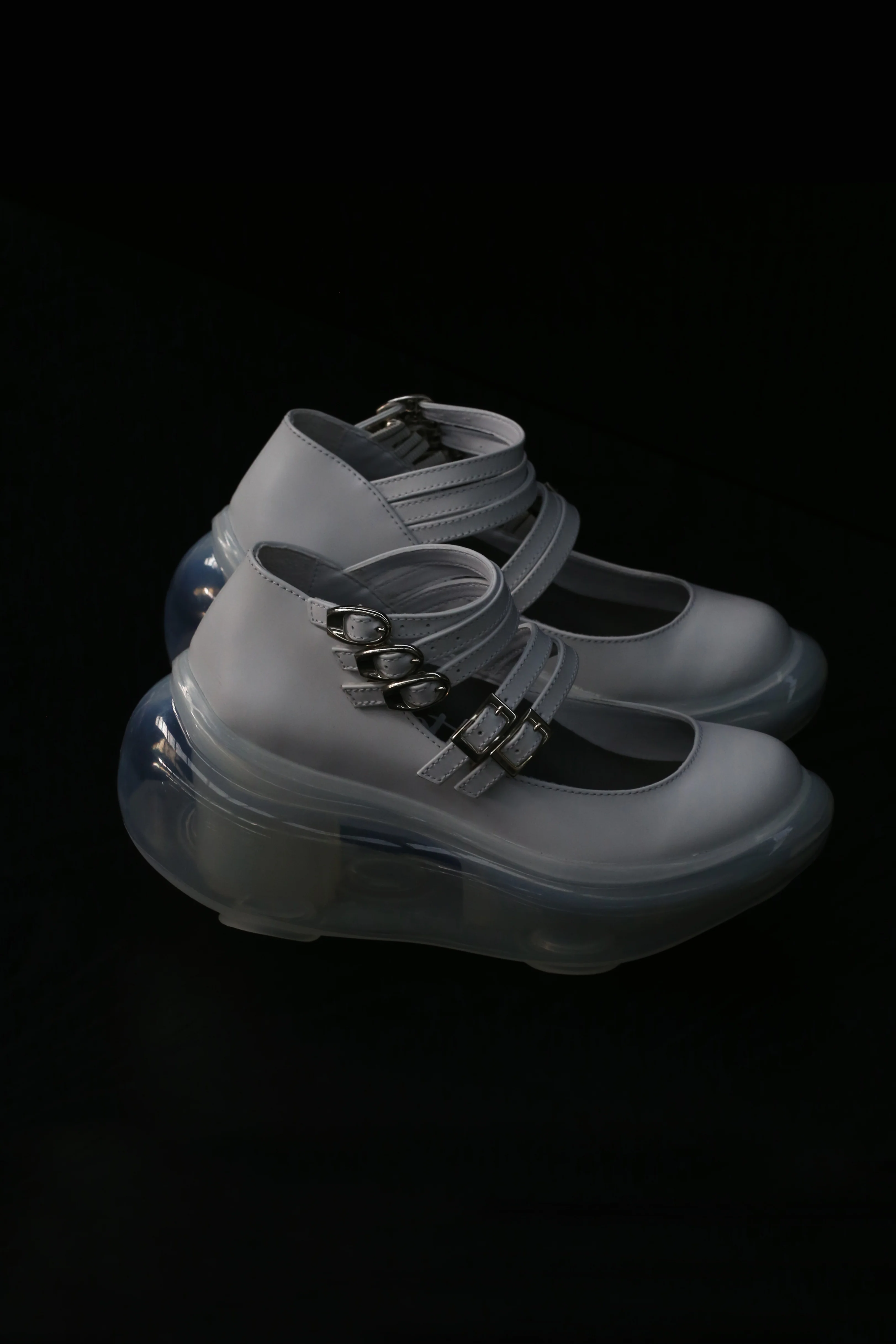Jenny Fax Japan transparent air cushion original Mary Jane height increasing shoes series collection JF-JFAW21SHOE01-BAI white PJF4 - Image 3