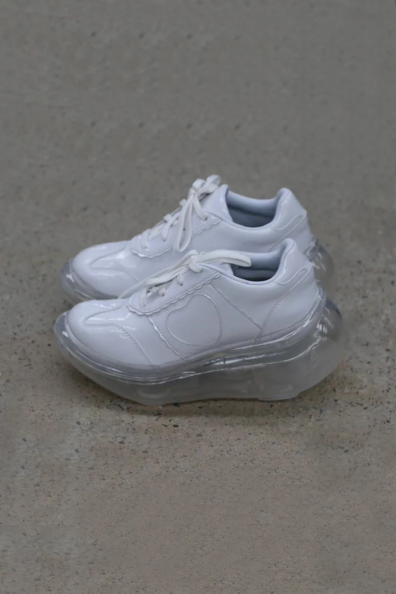 Jenny Fax Japan transparent air cushion original Mary Jane height increasing shoes series collection JF-JFSS22SHOES02-BAI white PJF4