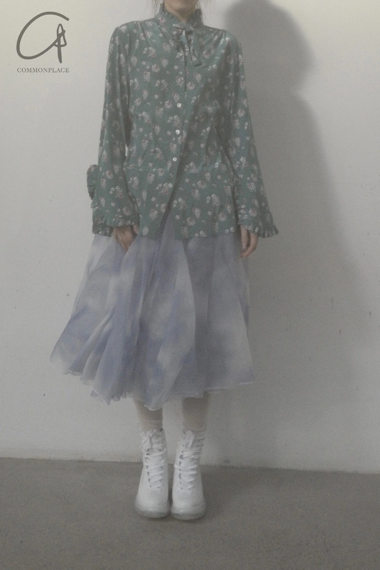 Jennyfax Teal Frilled Shirt JFAW21B031 PJF1 - Image 18