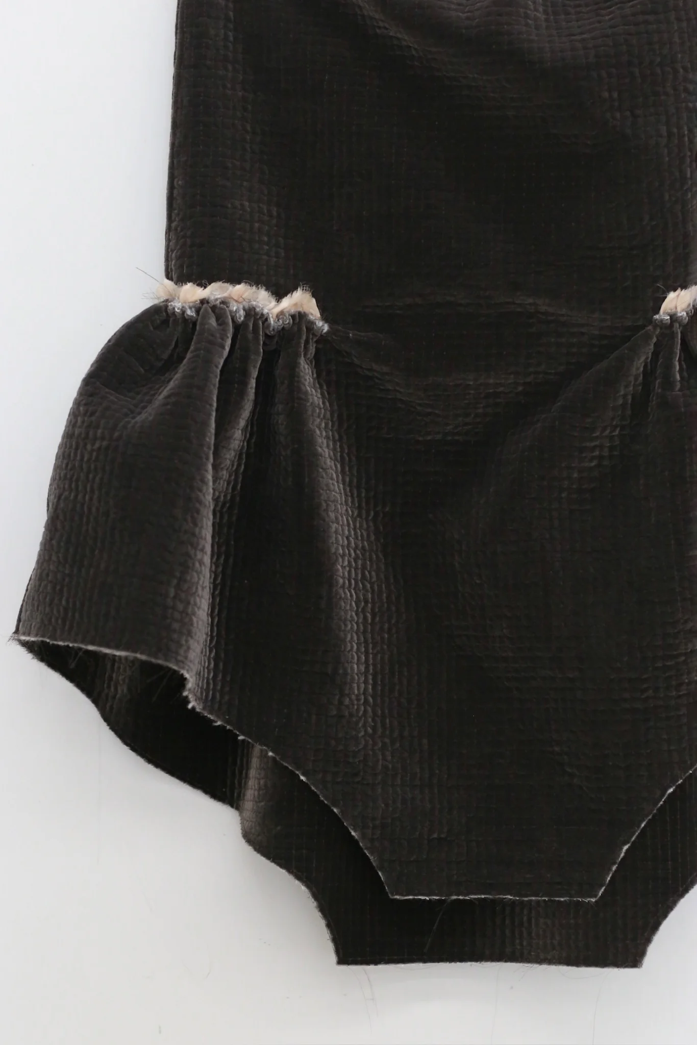 Joyce Bao Silk Babydoll Style Short Dress JJB-JB01-06009-SHENKA Dark Brown - Image 2