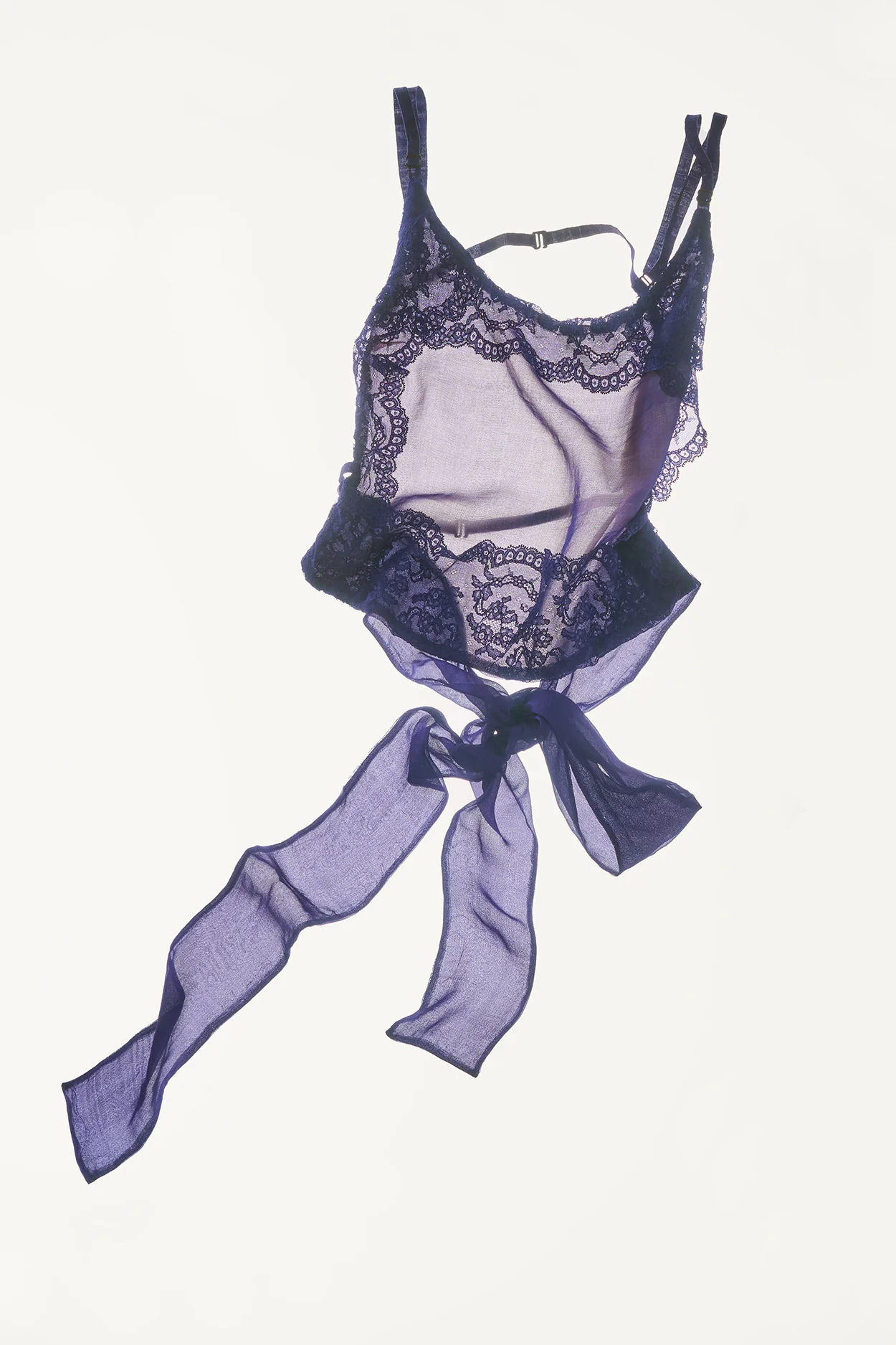 Joyce Bao Spring/Summer 2026 Lace Structure Top JB-JB02-01012-1-ZI Purple