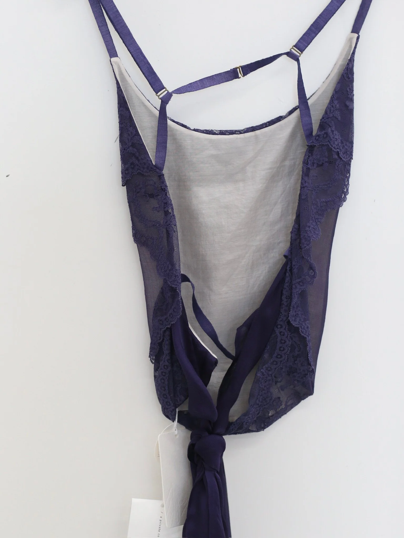 Joyce Bao Spring/Summer 2026 Lace Structure Top JB-JB02-01012-1-ZI Purple - Image 4