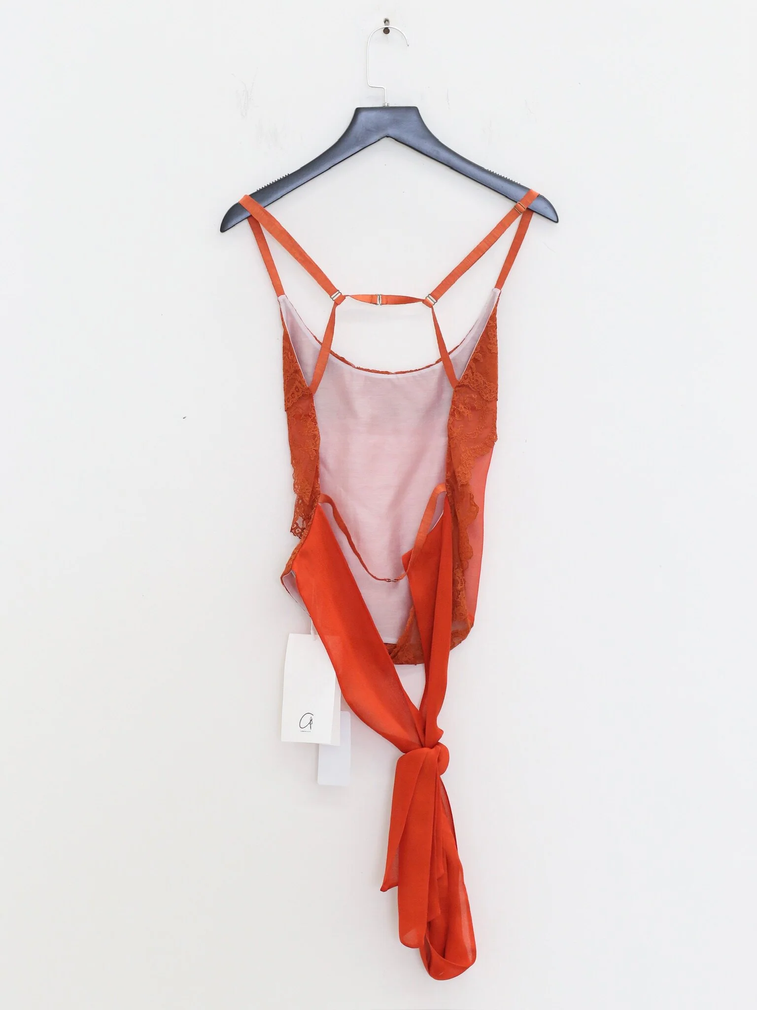 Joyce Bao Spring/Summer 2026 Lace Structure Top JB-JB02-01012-2-HONG Red - Image 5