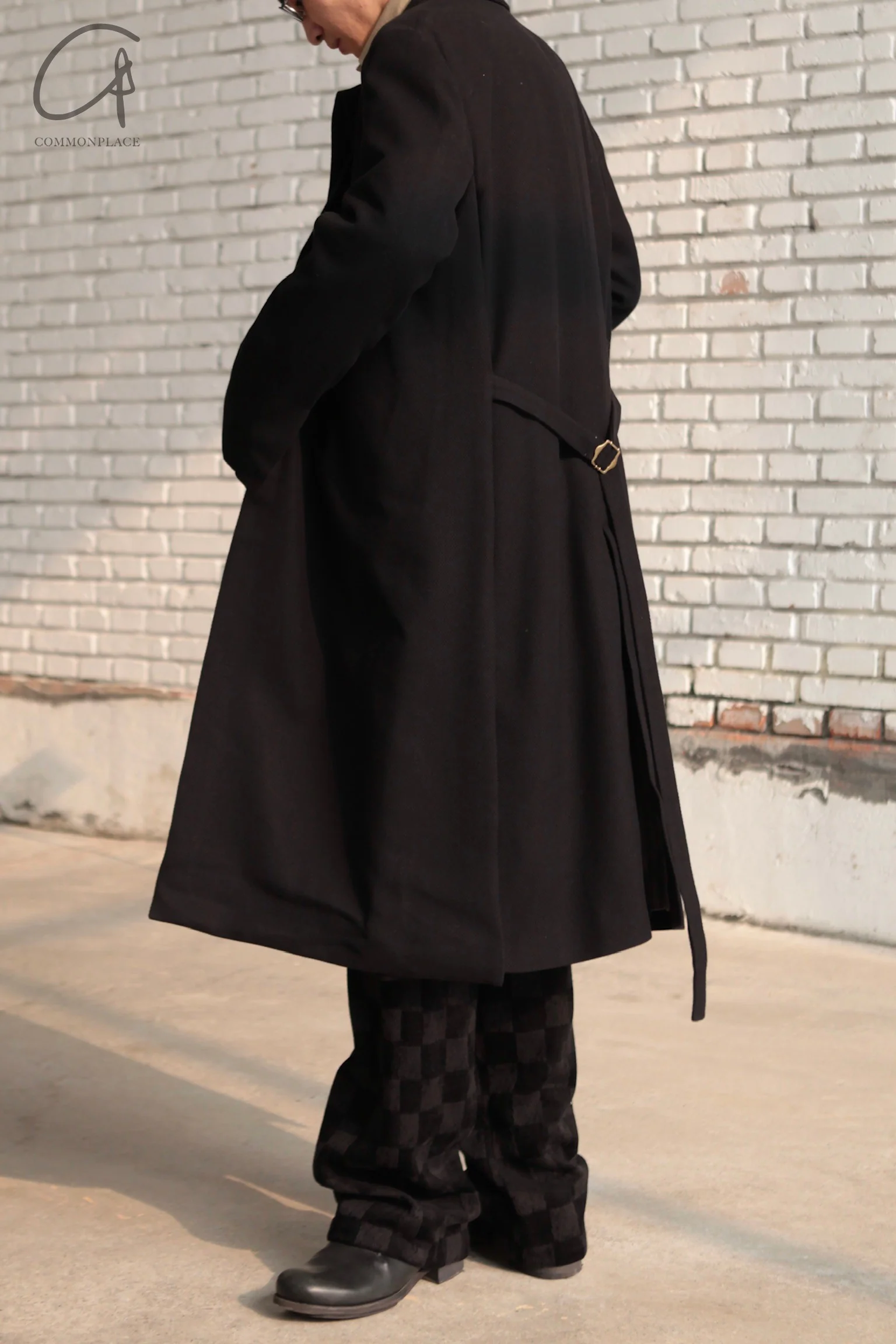 K`ANG 24 Autumn and Winter Unisex Adjustable Waist Jacket KANG-MW/C-006-L-DB-HEI Black - Image 12