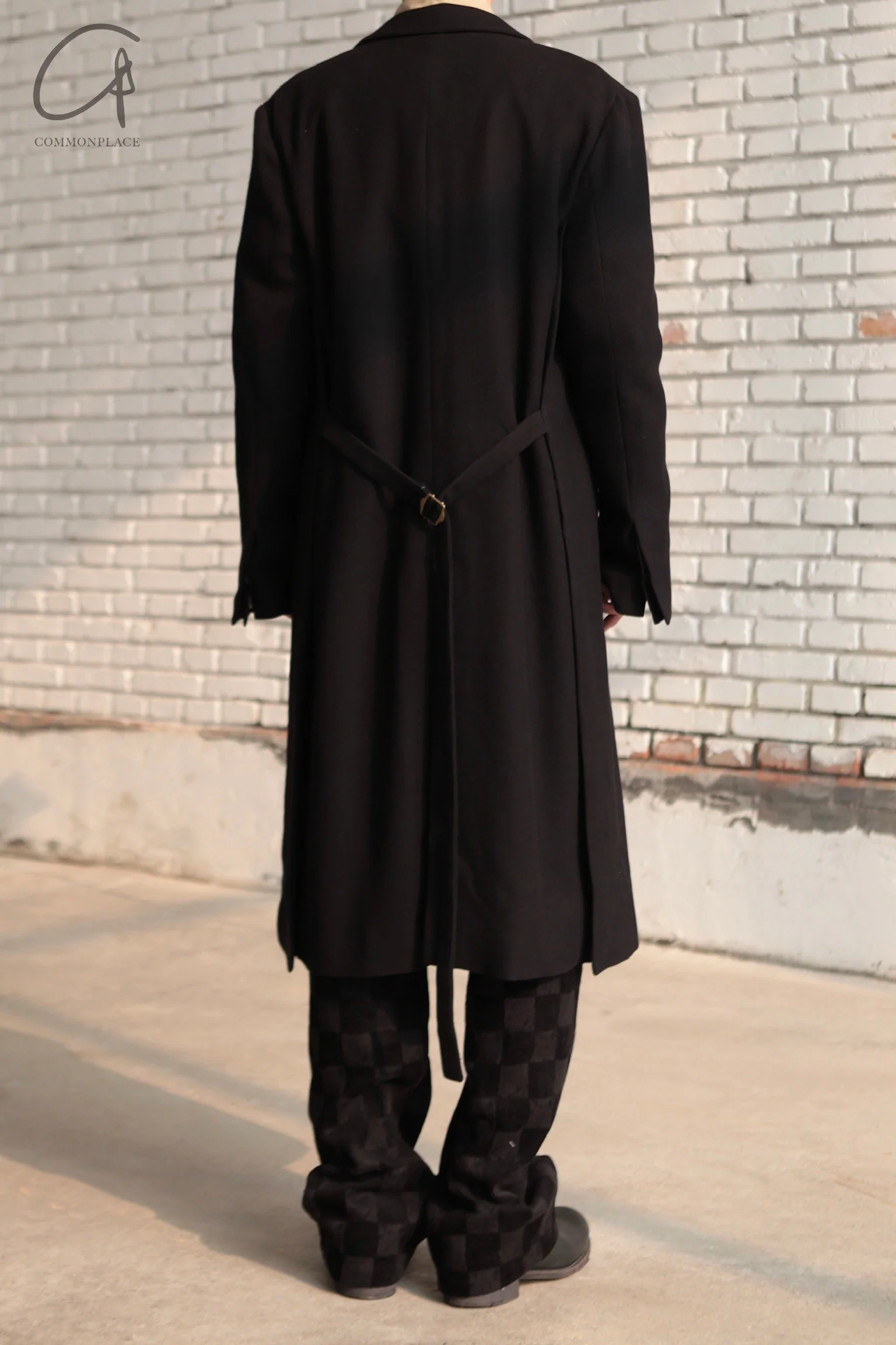 K`ANG 24 Autumn and Winter Unisex Adjustable Waist Jacket KANG-MW/C-006-L-DB-HEI Black - Image 9