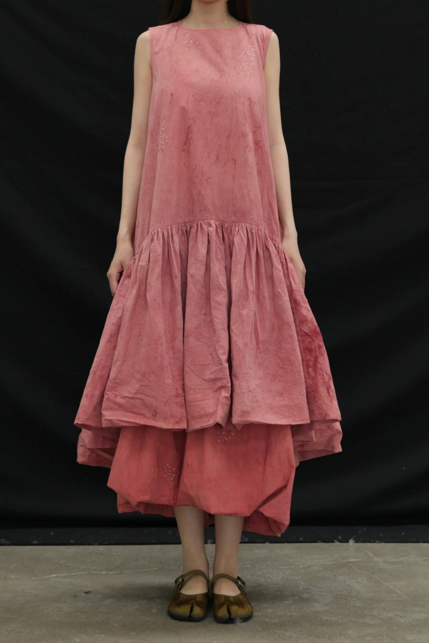 KINYAN LAM 25 Spring/Summer Natural Dye Bubble Dress KYL-V2DRS04-HONG Pink