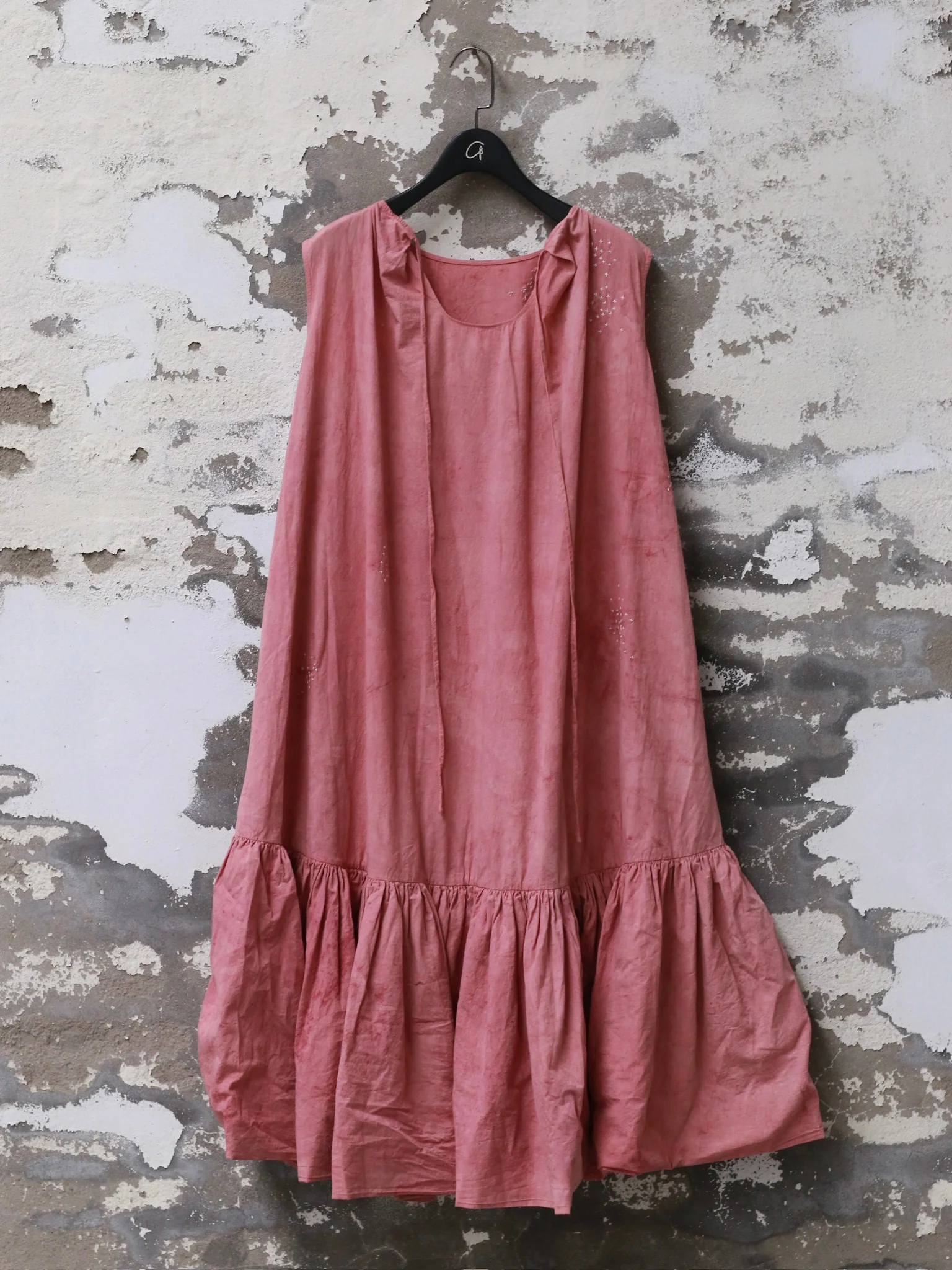 KINYAN LAM 25 Spring/Summer Natural Dye Bubble Dress KYL-V2DRS04-HONG Pink - Image 5