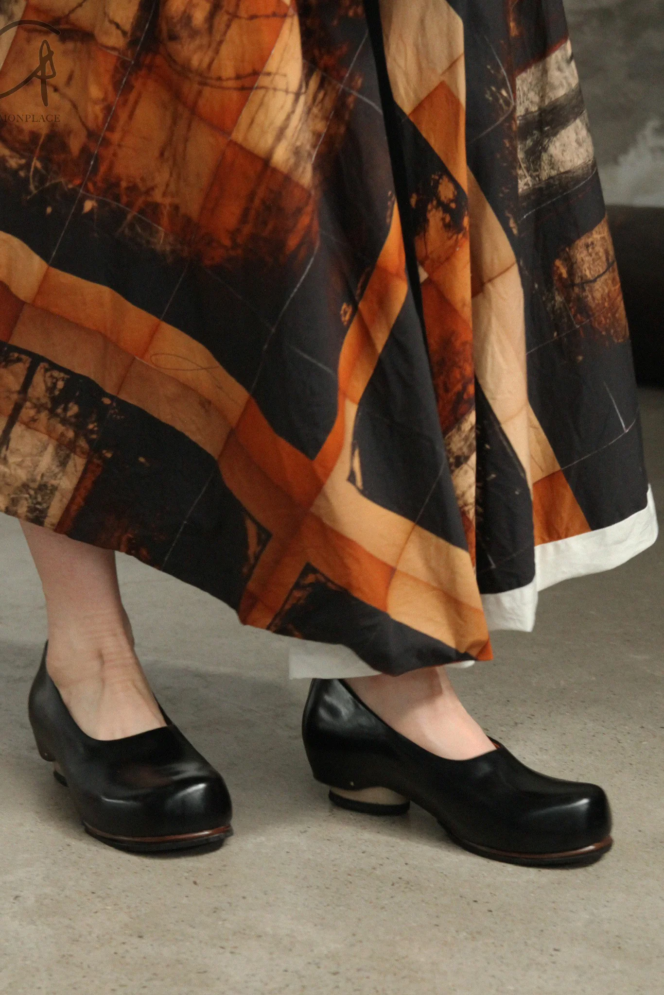 KLASICA 24 Spring/Summer Forest Photo Printed Skirt KLC-24C-SKT022-YR Printing - Image 10
