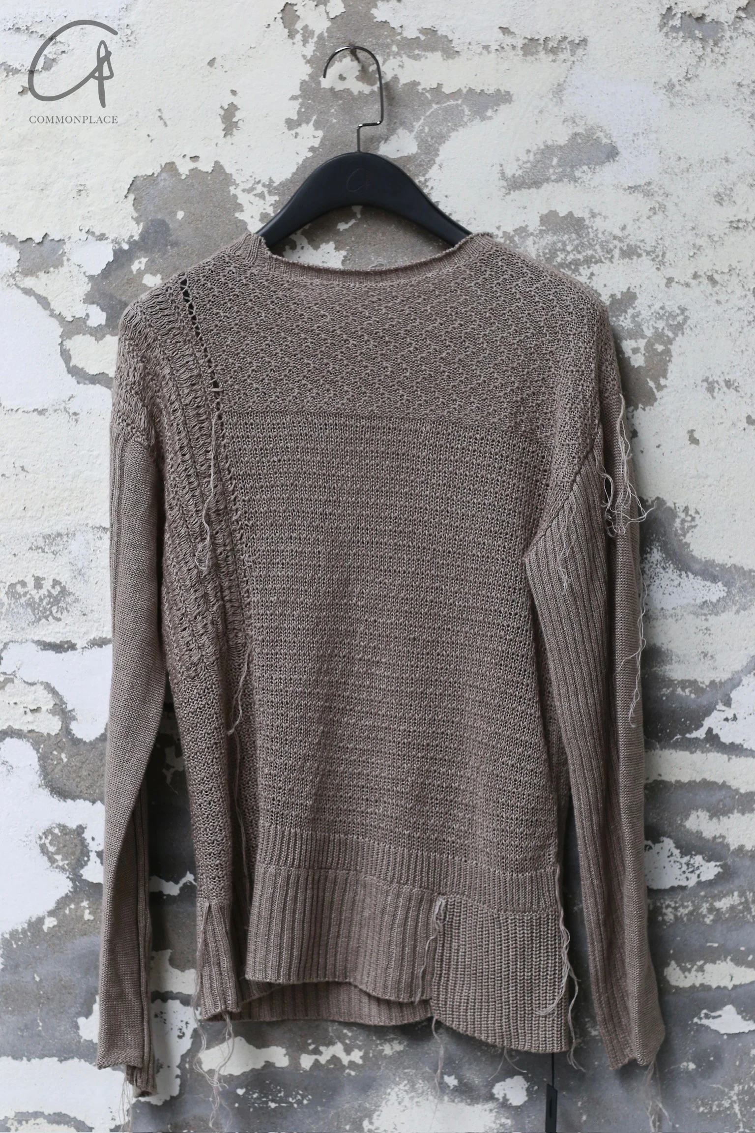KLASICA 24 Spring/Summer Linen Pullover KLC-24C-KNT036-HUI Gray