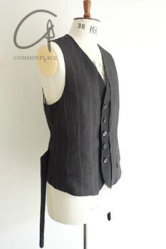 KLASICA 24 Spring/Summer Two-Wear Vest KLC-24C-VST004-TIAOWEN Stripes - Image 6
