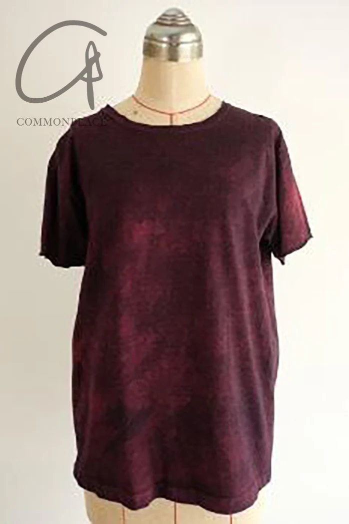 KLASICA Cotton Pullover T-shirt Series 24 Spring and Summer KLC-24C-DYT035-ANHONG Dark Red - Image 6