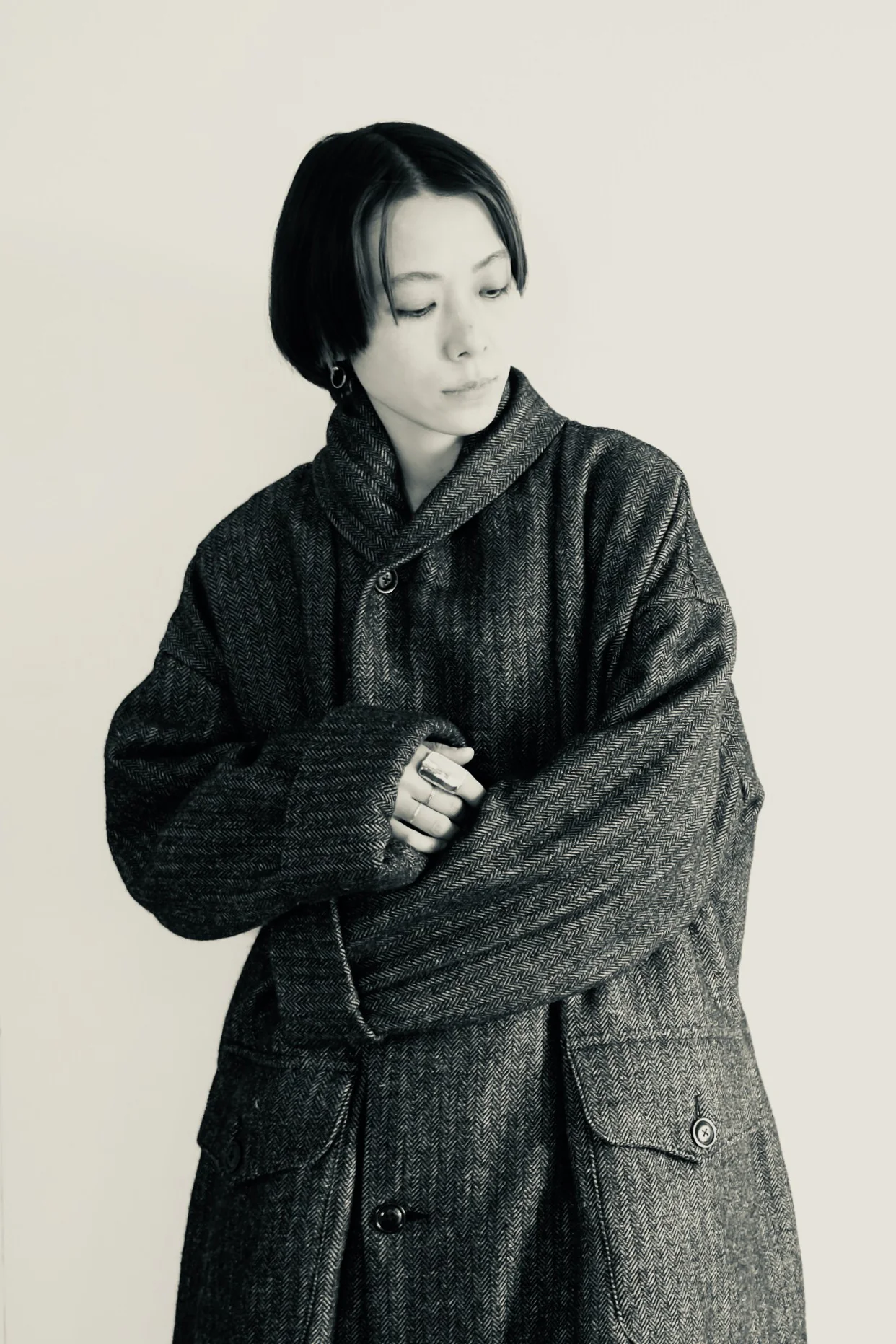 KLASICA wool jacket 22C-39GCT black - Image 15