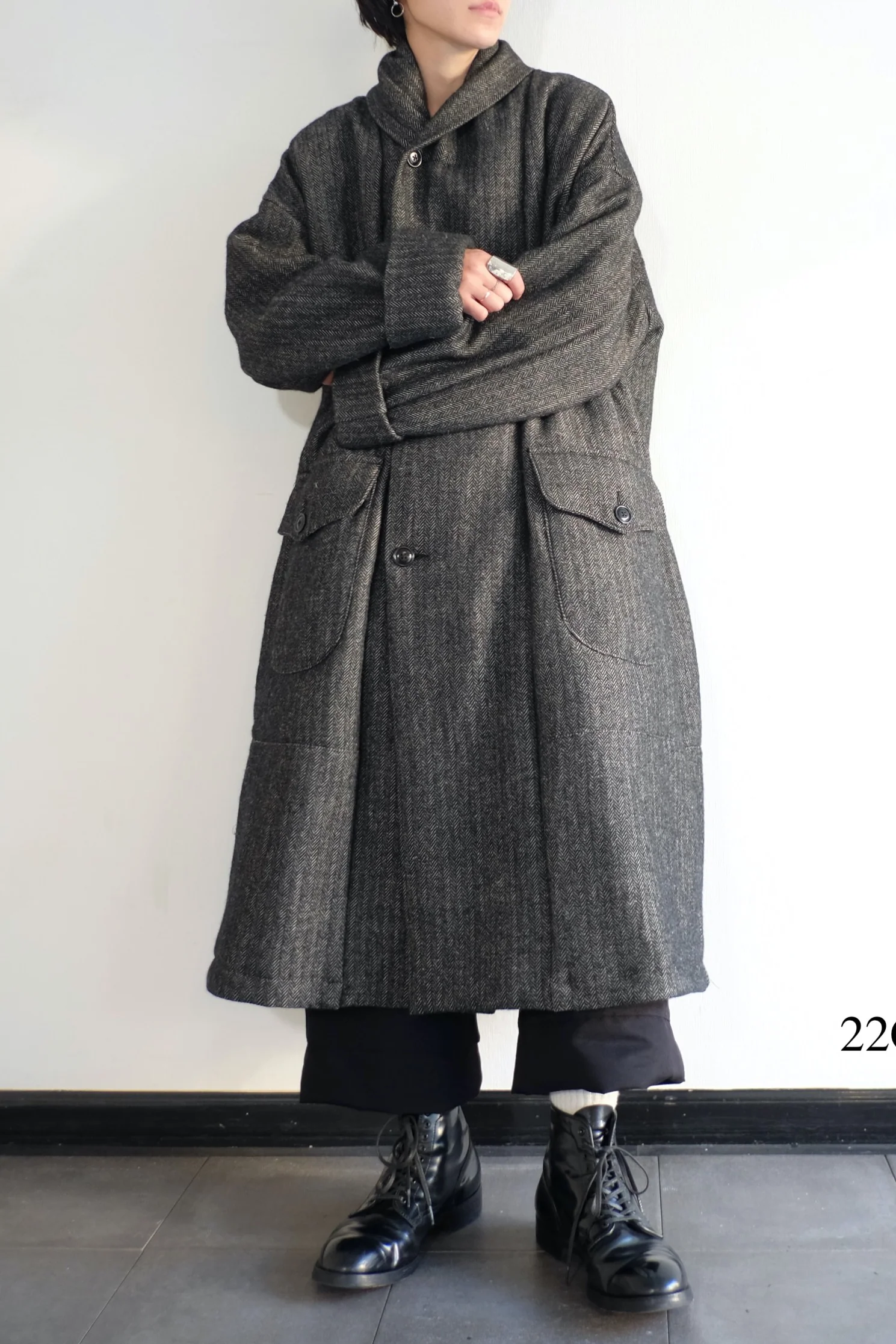 KLASICA wool jacket 22C-39GCT black - Image 16