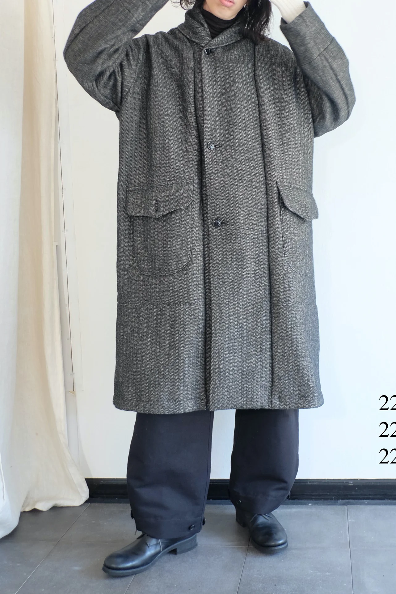 KLASICA wool jacket 22C-39GCT black - Image 17