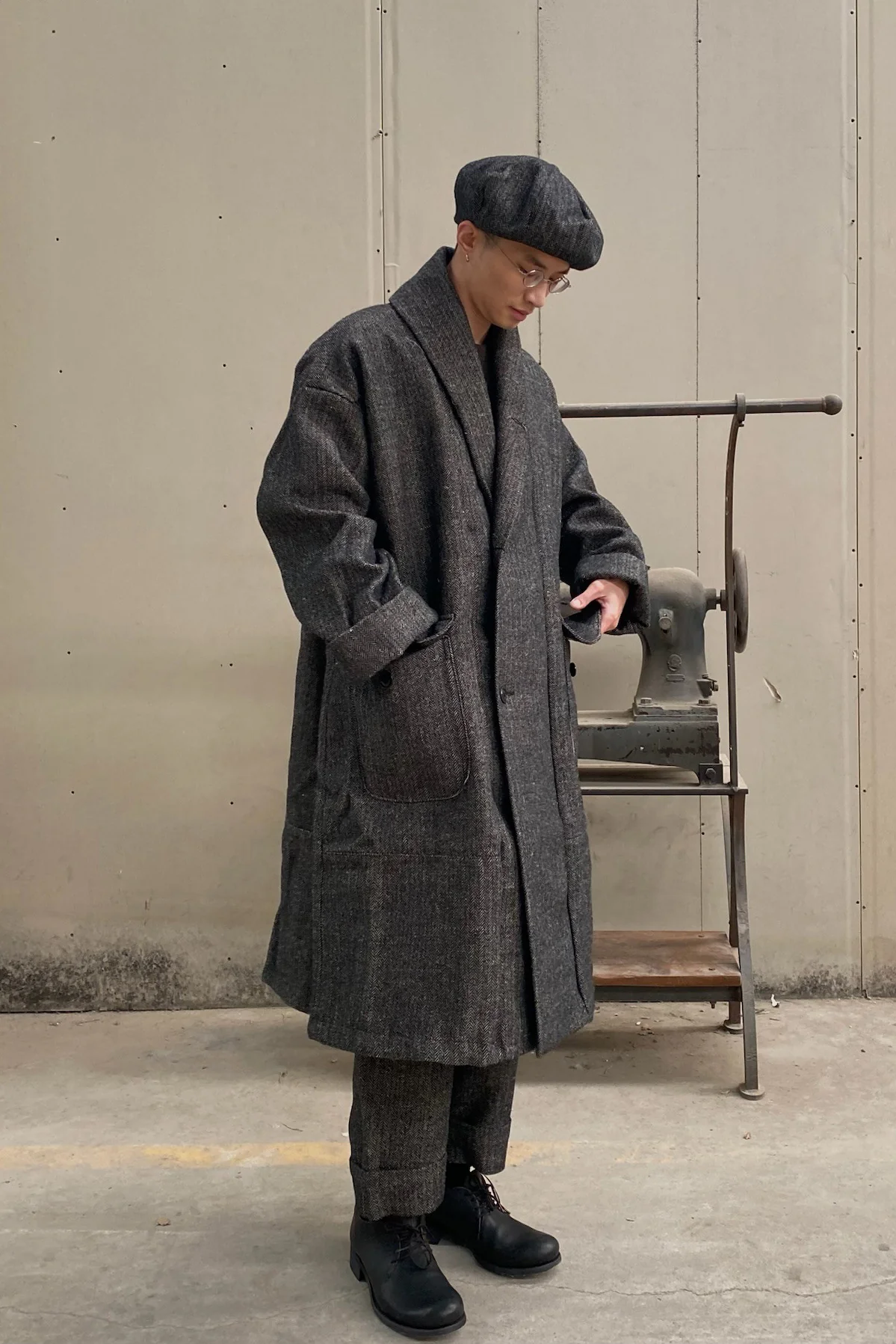 KLASICA wool jacket 22C-39GCT black - Image 7