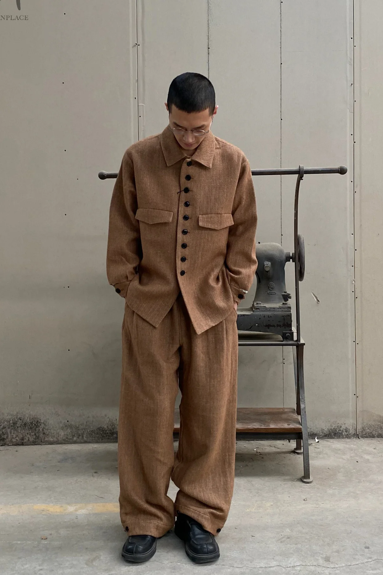KLASICA wool jacket 22C-41SHJ earth yellow - Image 6