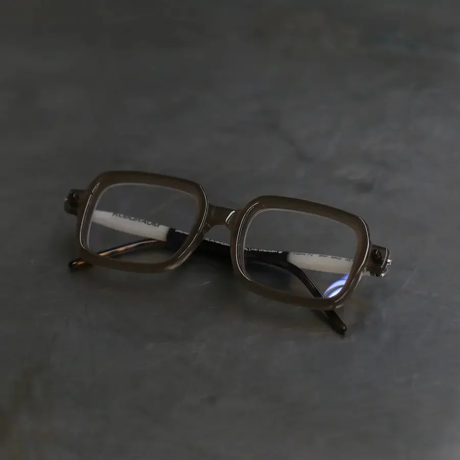 Kuboraum P2 series color matching cylindrical temple square frame sunglasses KBM-P2 50-22 BRW